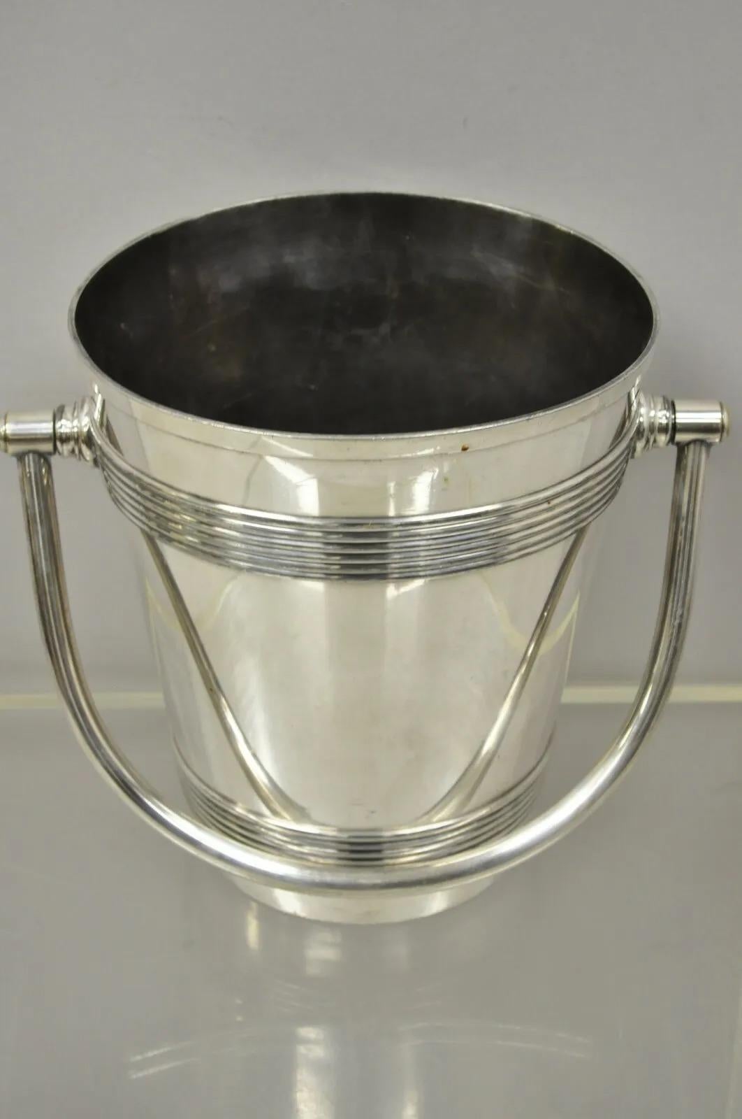 Internationale Wilcox S.P. Englischer Regency-Champagner-Eiskübel 800 Silber von Co im Angebot 3