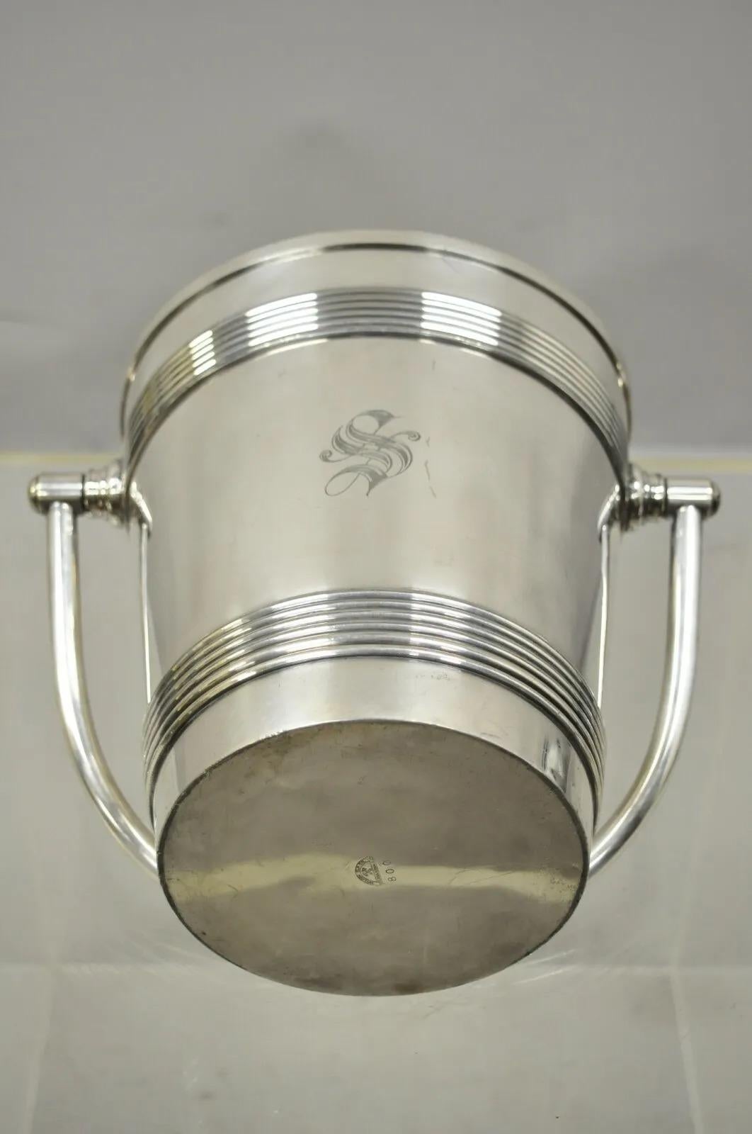 Internationale Wilcox S.P. Englischer Regency-Champagner-Eiskübel 800 Silber von Co im Angebot 5