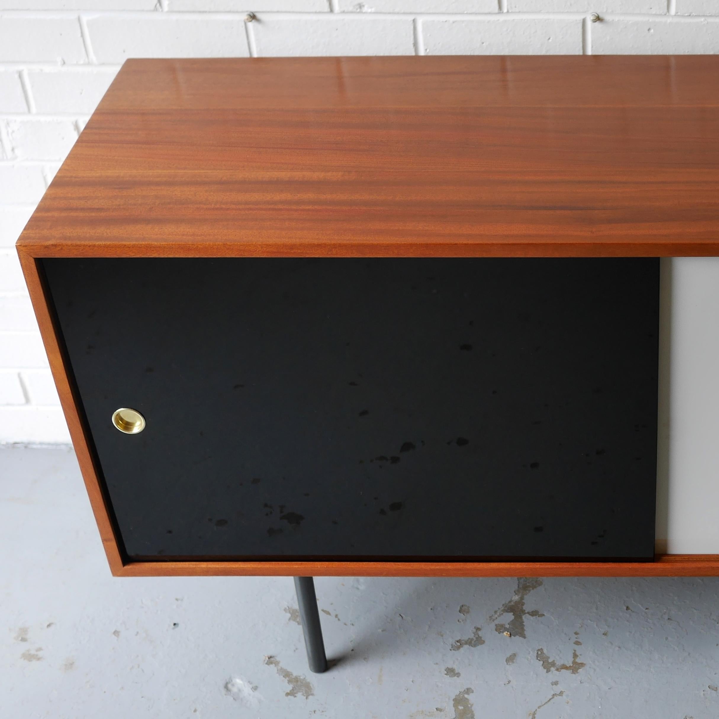 Interplan Sideboard in Mahogany with Glass Doors by Robin Day for Hille 1