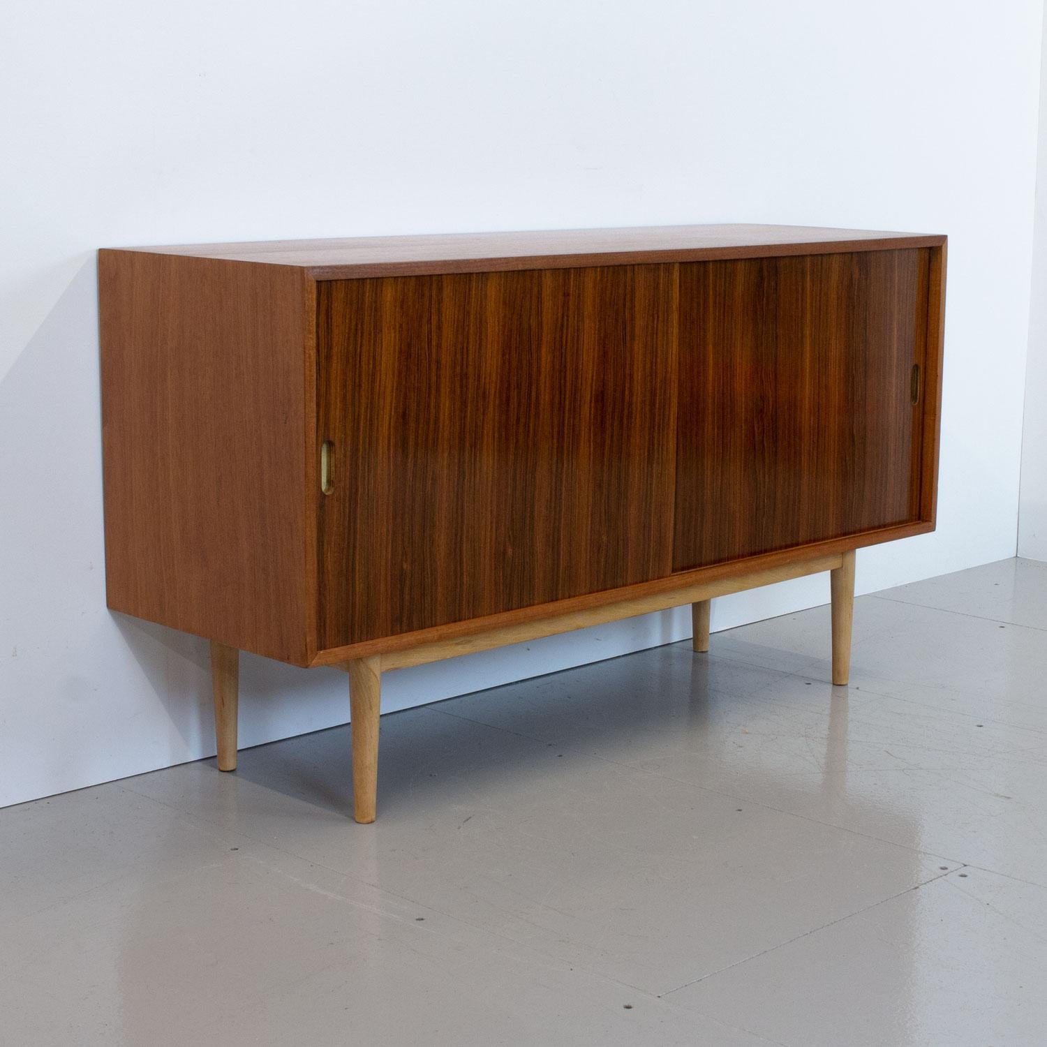 Brass Interplan Unit 'K' Rosewood Sideboard by Robin Day for Hille, 1950s