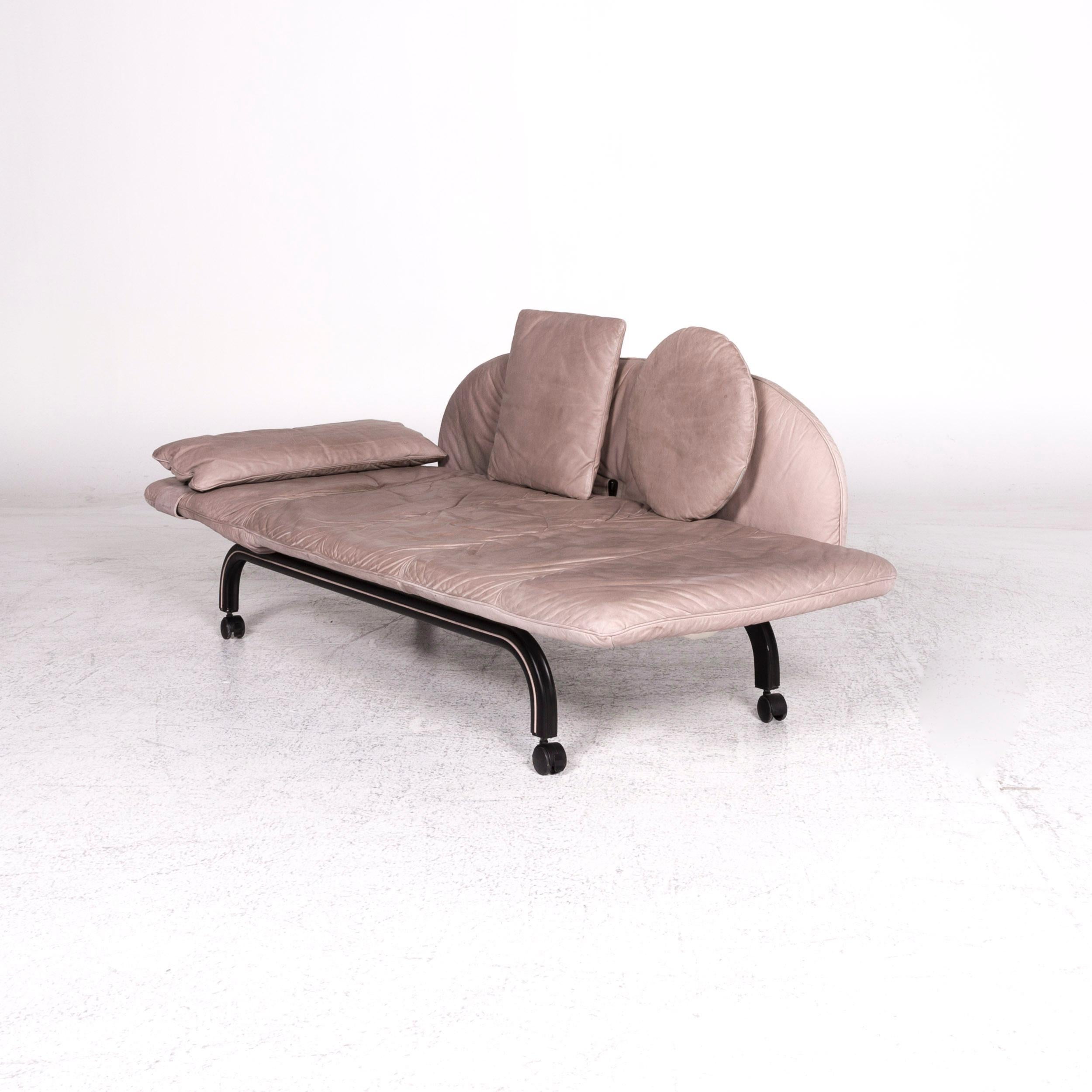 Interprofil Beo Anilin Leather Lounger Gray Relax Function (21. Jahrhundert und zeitgenössisch) im Angebot