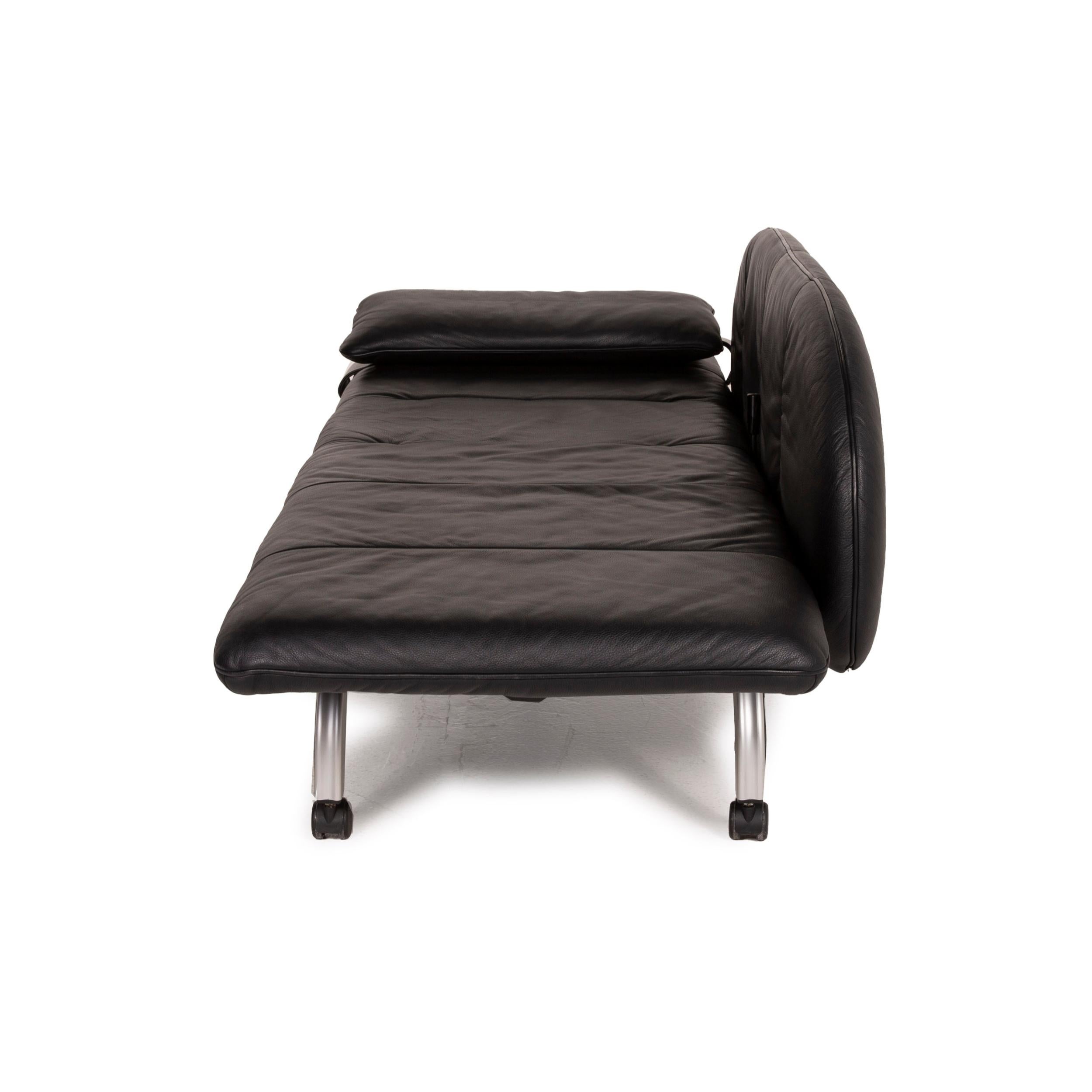 Interprofil Beo Leather Lounger Black Function Two-Seater 5