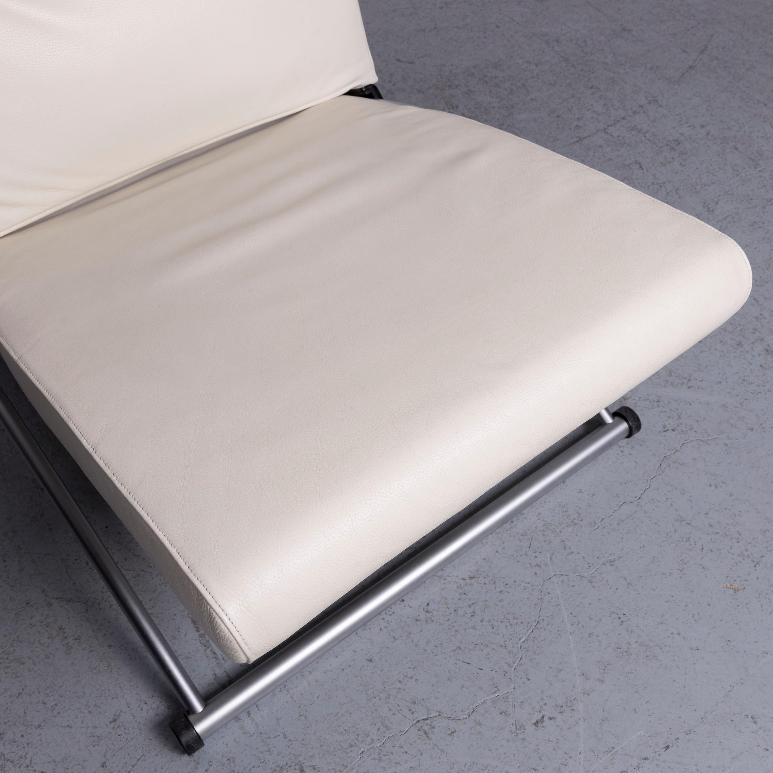 Interprofil X Chair Designer-Sessel aus cremefarbenem Leder von Joachim Nees Funktion im Zustand „Gut“ in Cologne, DE