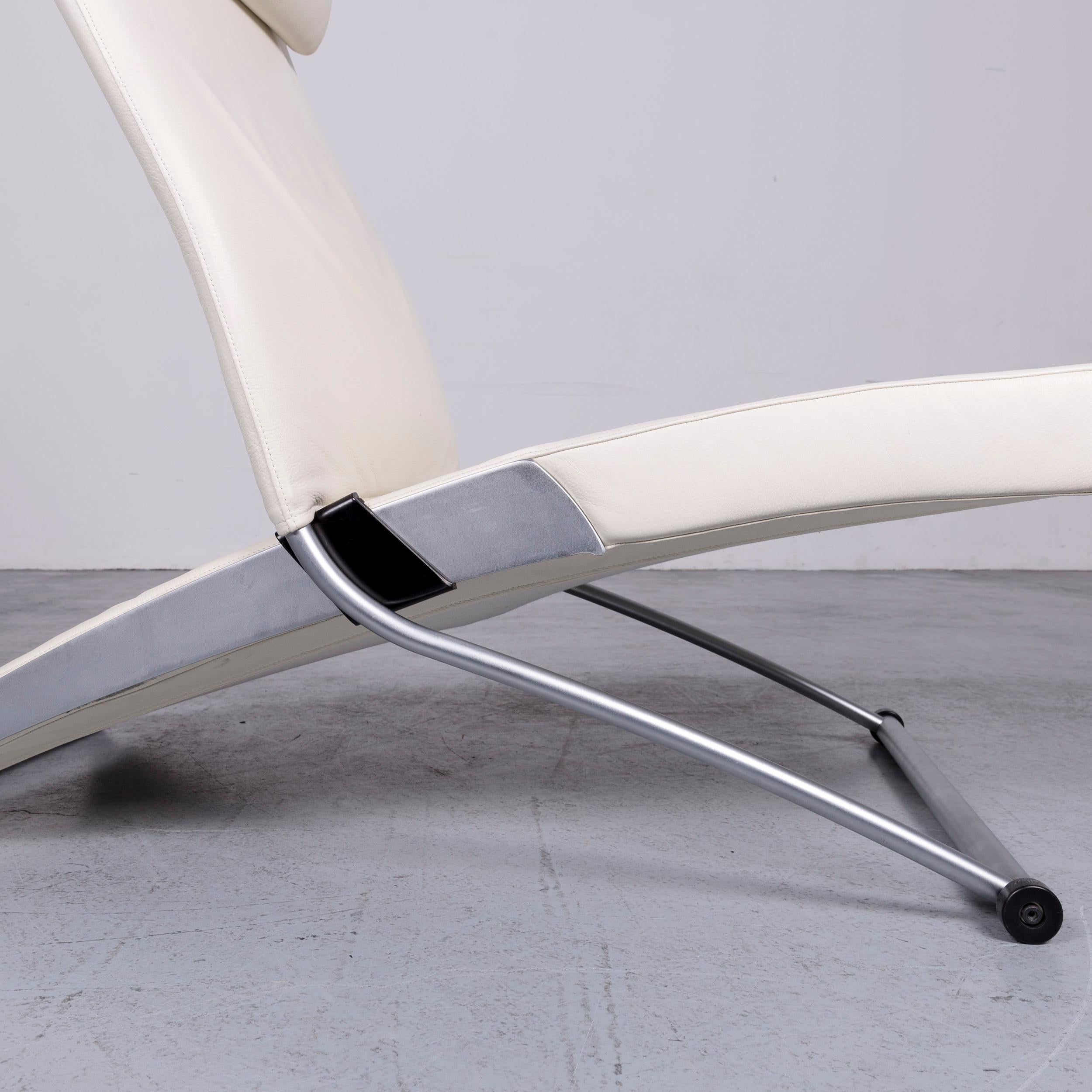 Interprofil X Chair Designer-Sessel aus cremefarbenem Leder von Joachim Nees Funktion 1