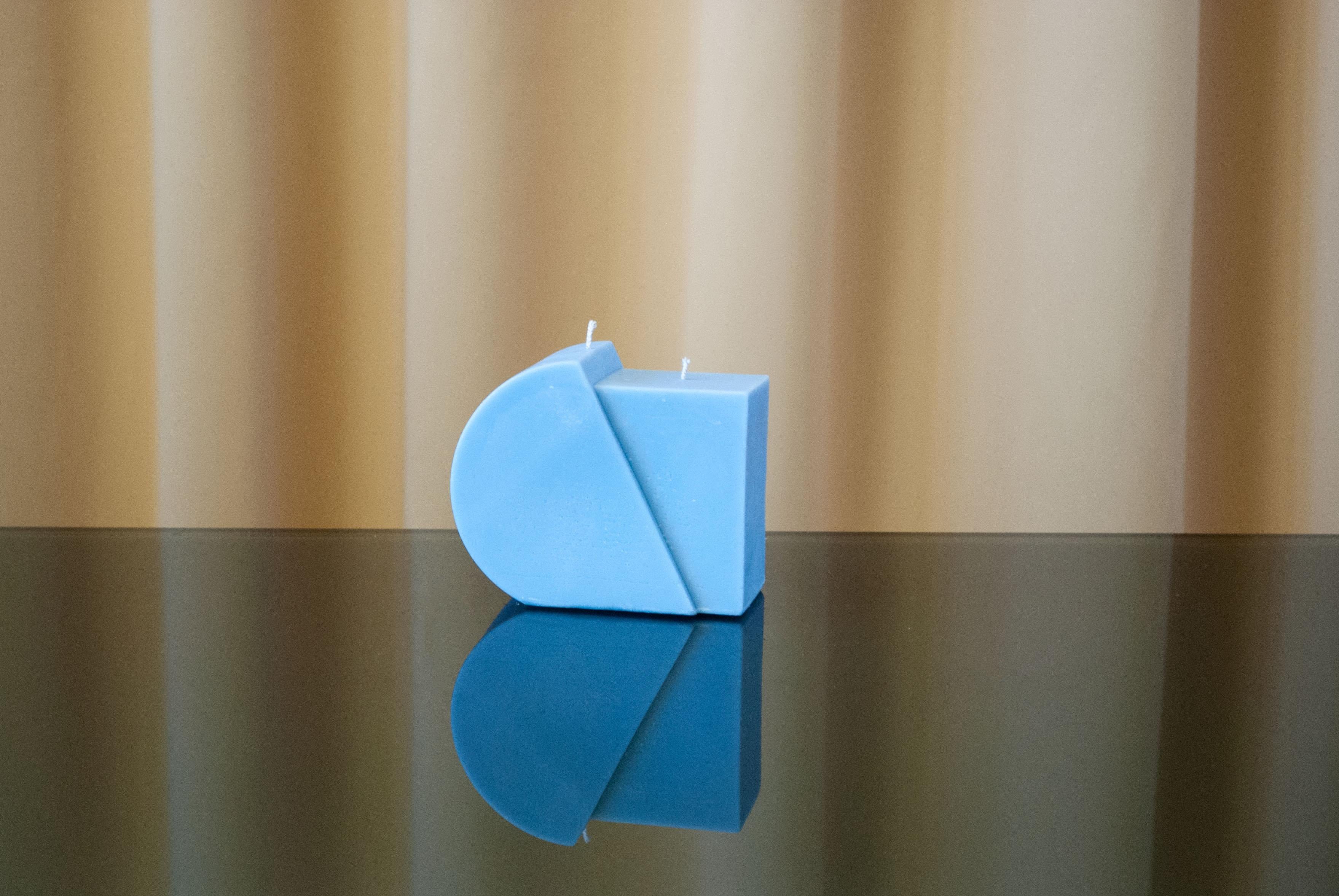 British Intersecting Candles - Shape II, Blue  For Sale