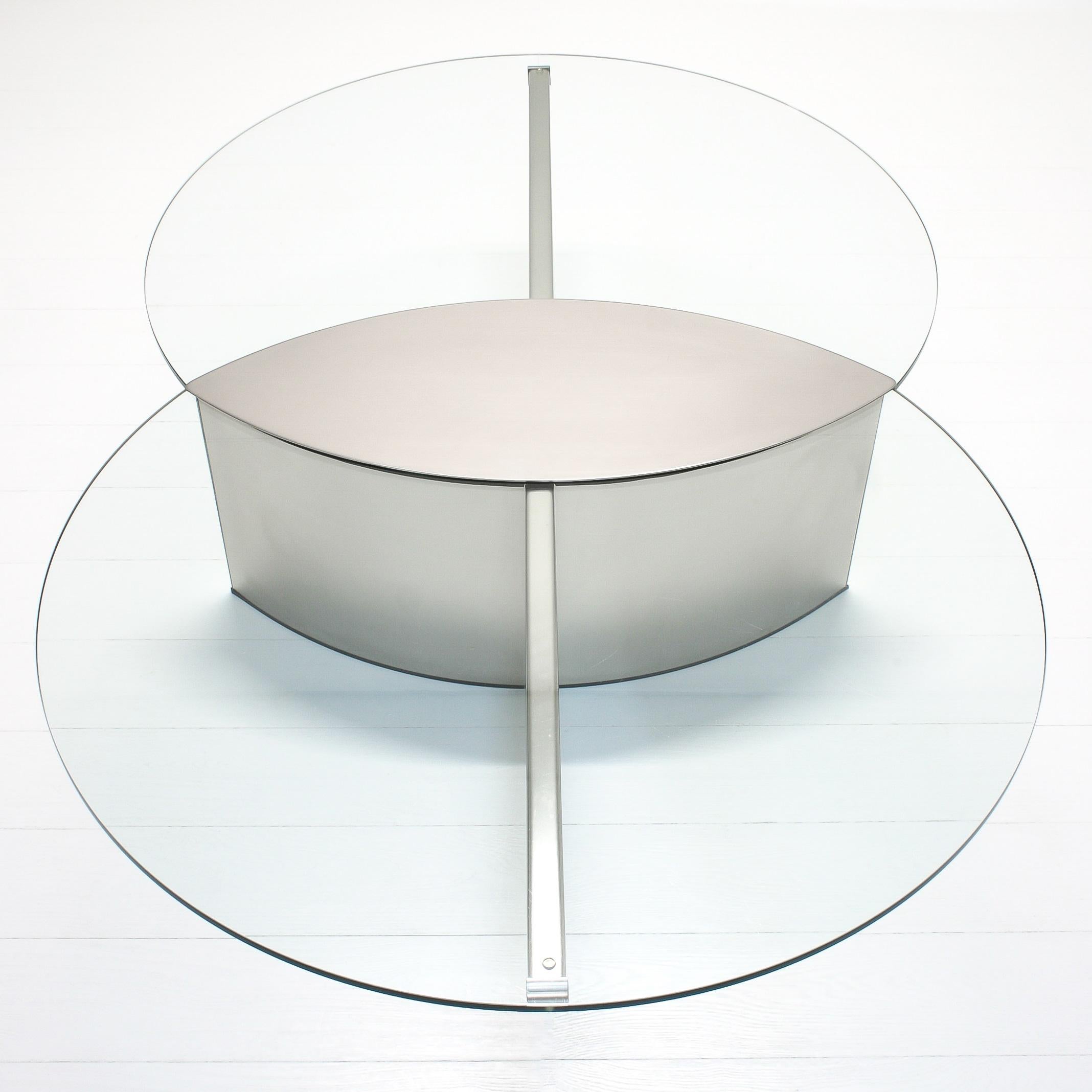 Belgian Intersecting Circles Coffee Table by Koenraad Dewulf for Belgo Chrom For Sale