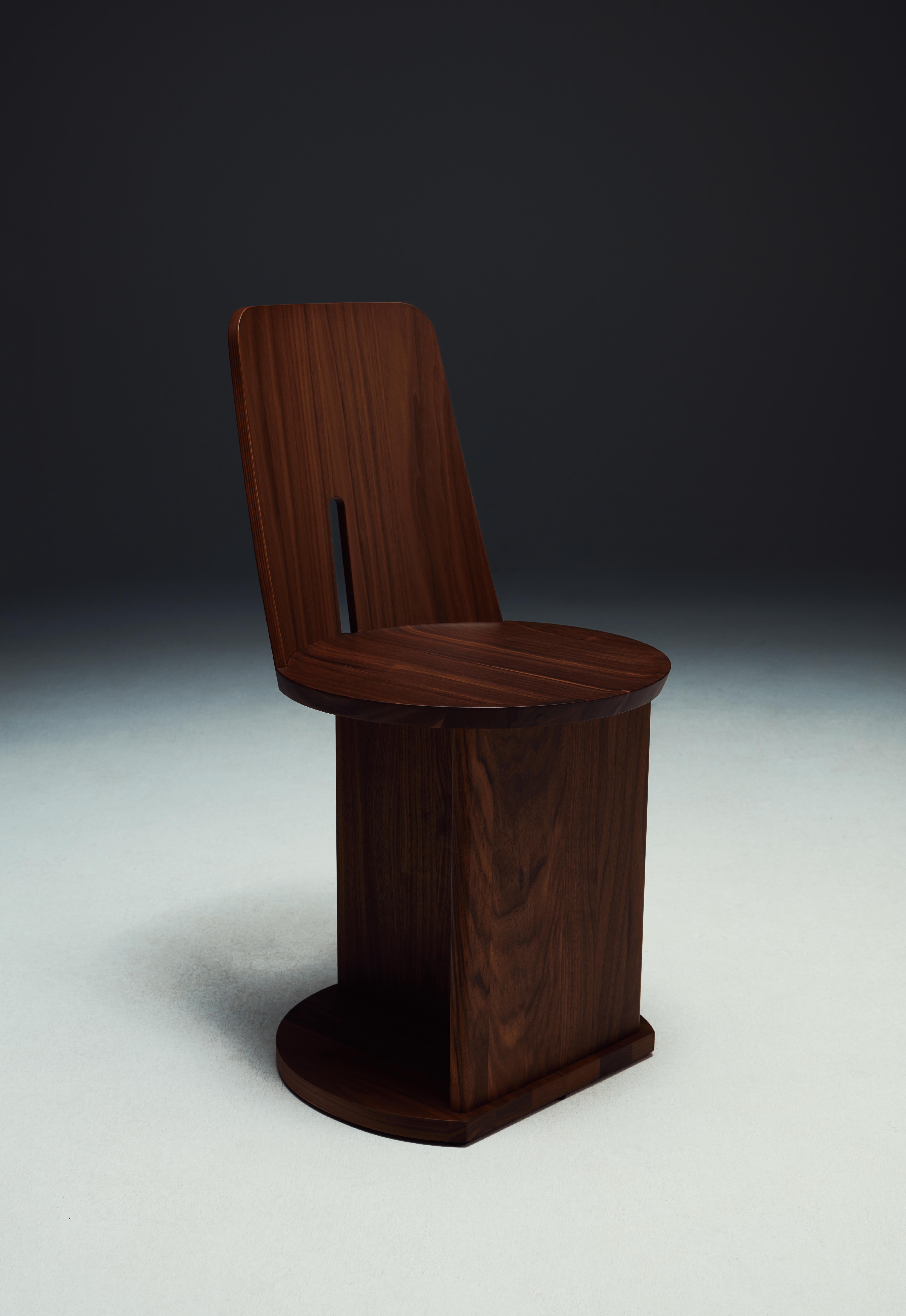 Intersection chair by Neri&Hu
Dimensions: W 42 x D 48 x H 80 cm
Materials: Canaletto walnut solid wood


Founded in 2004 by partners Lyndon Neri and Rossana Hu, Neri&Hu Design and Research Office is an inter-disciplinary architectural design