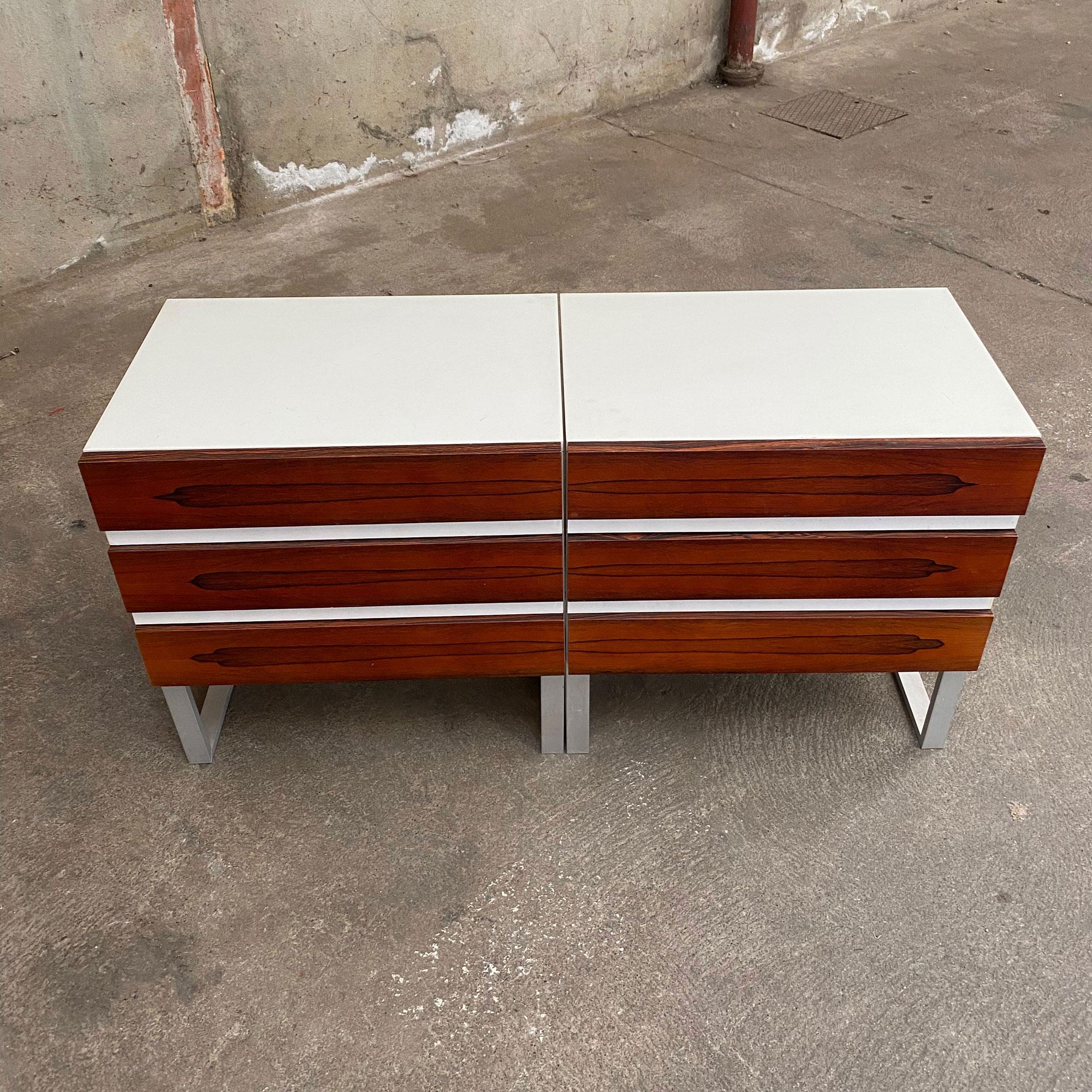 Mid-Century Modern Intertlüke pair of little chest of drawers Germany For Sale