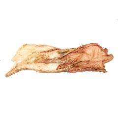 Scultura astratta contemporanea intrecciata realizzata con mezzi misti di Kim Mesches