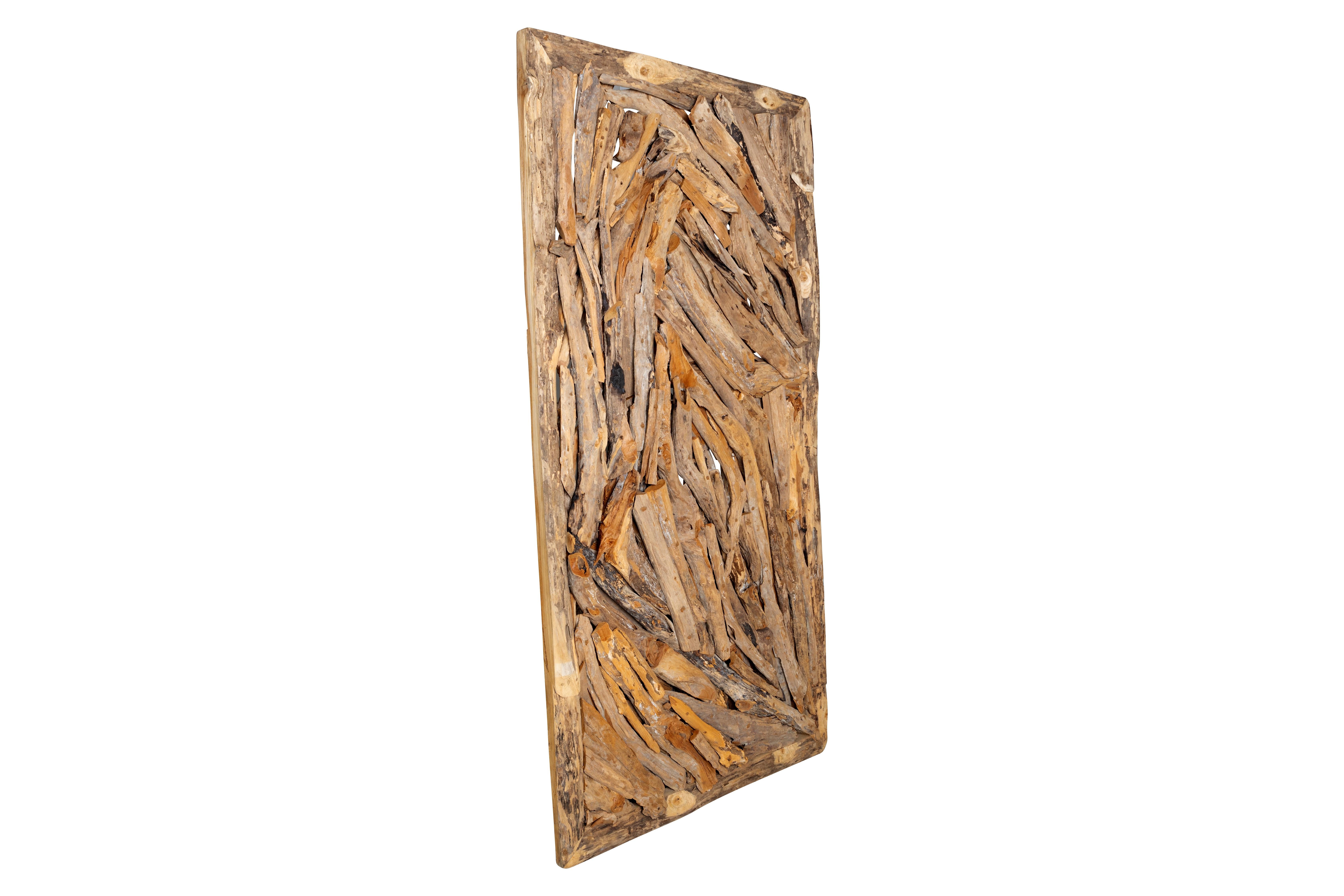 driftwood accent wall