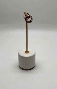 Intertwined Pave-Set Champagne Champagne Diamonds 14K Rose Gold Huggie Earrings