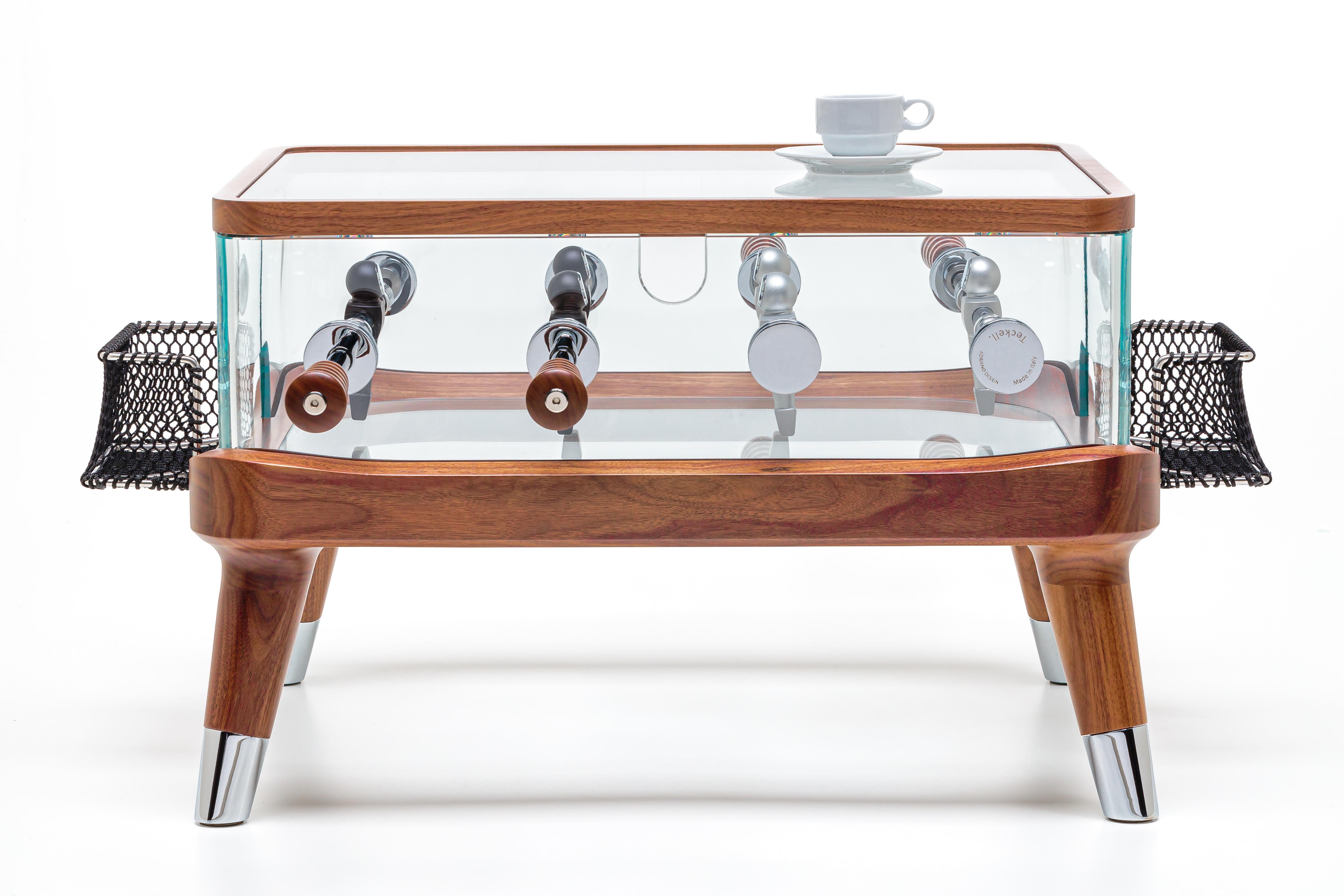 Crystal Intervallo Special Edition Foosball Coffee Table by Adriano Design for Teckell For Sale