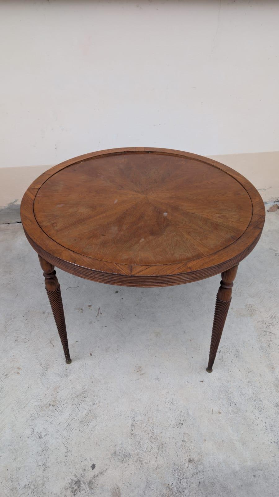 Ensemble rationaliste italien de l'entre-deux-guerres : Table et 4 chaises en vente 10