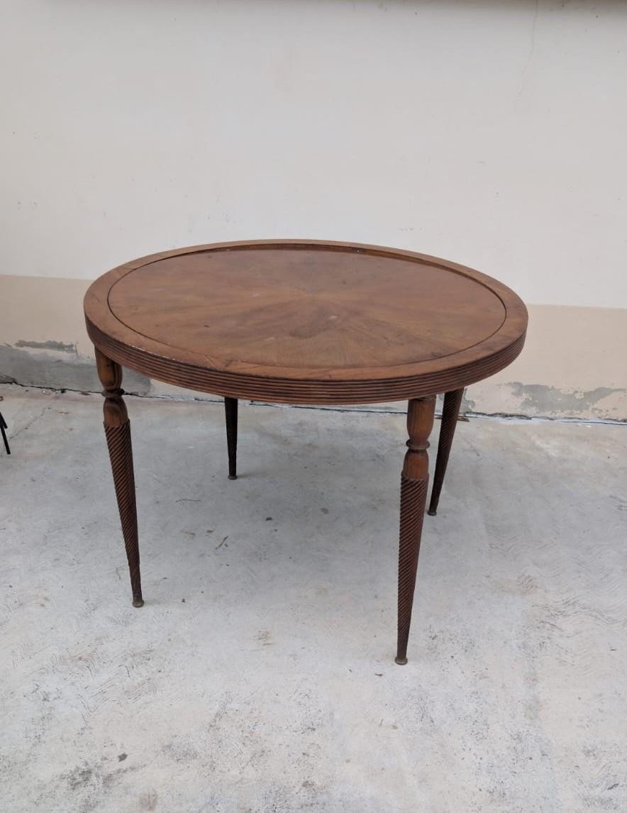 Osier Ensemble rationaliste italien de l'entre-deux-guerres : Table et 4 chaises en vente