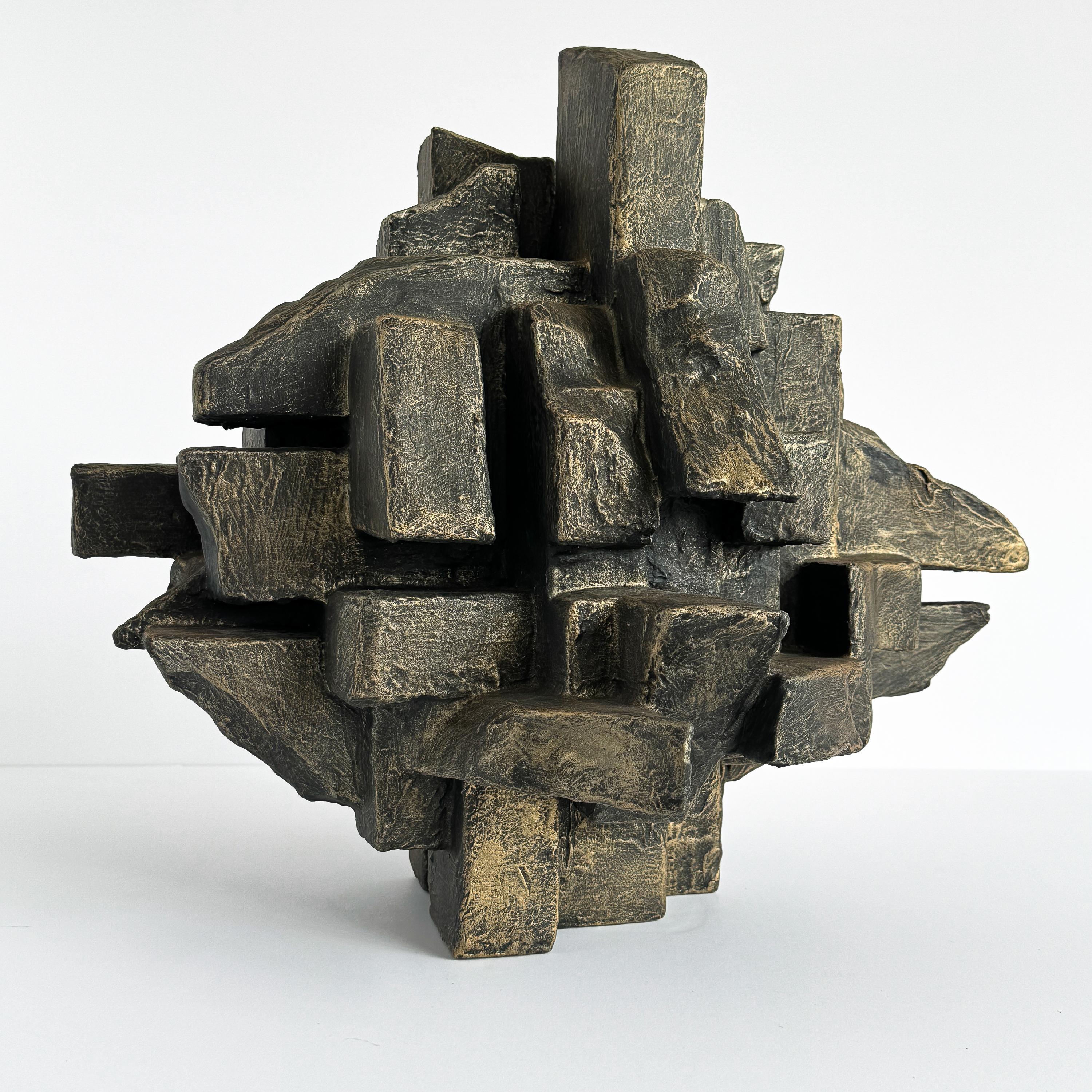 Resin Interzone Sculpture by Dan Schneiger For Sale
