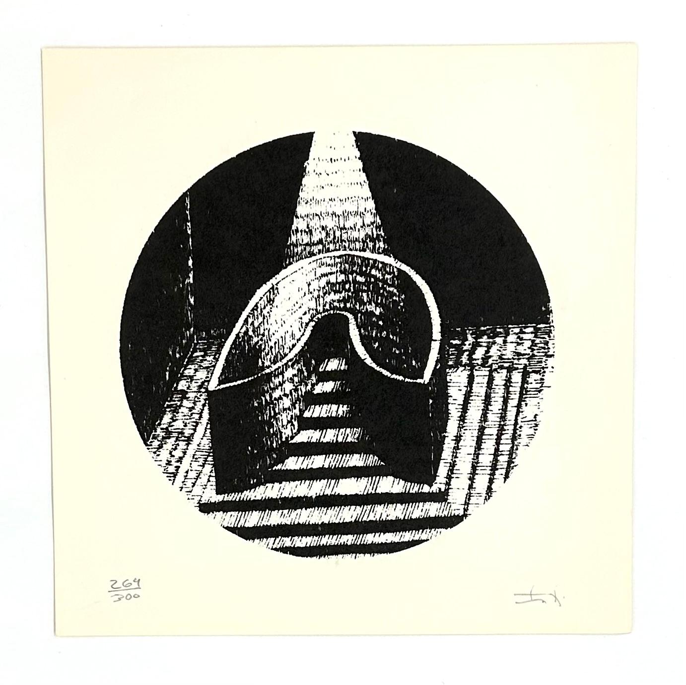 Inti R. Hernandez, "Sans titre" de La Huella Múltiple, 2002, 8.1x8.1in - Print de Inti R. Hernandez Veranes