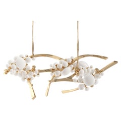 Intima Horizontal Polished Bronze Chandelier by Palena Furniture