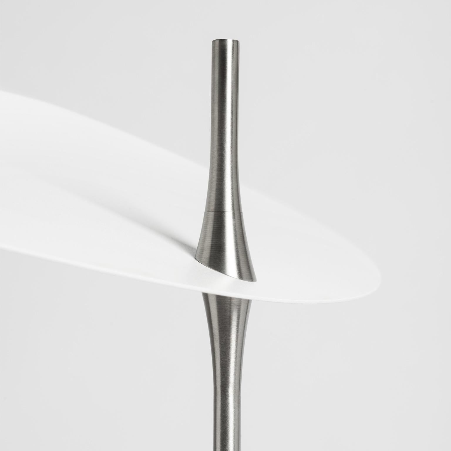 Contemporary Intimate Phenomena Satellite, Steel and Plexiglass Floor Lamp For Sale