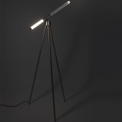 Intimate Phenomena Television, Steel and Plexiglass Floor Lamp