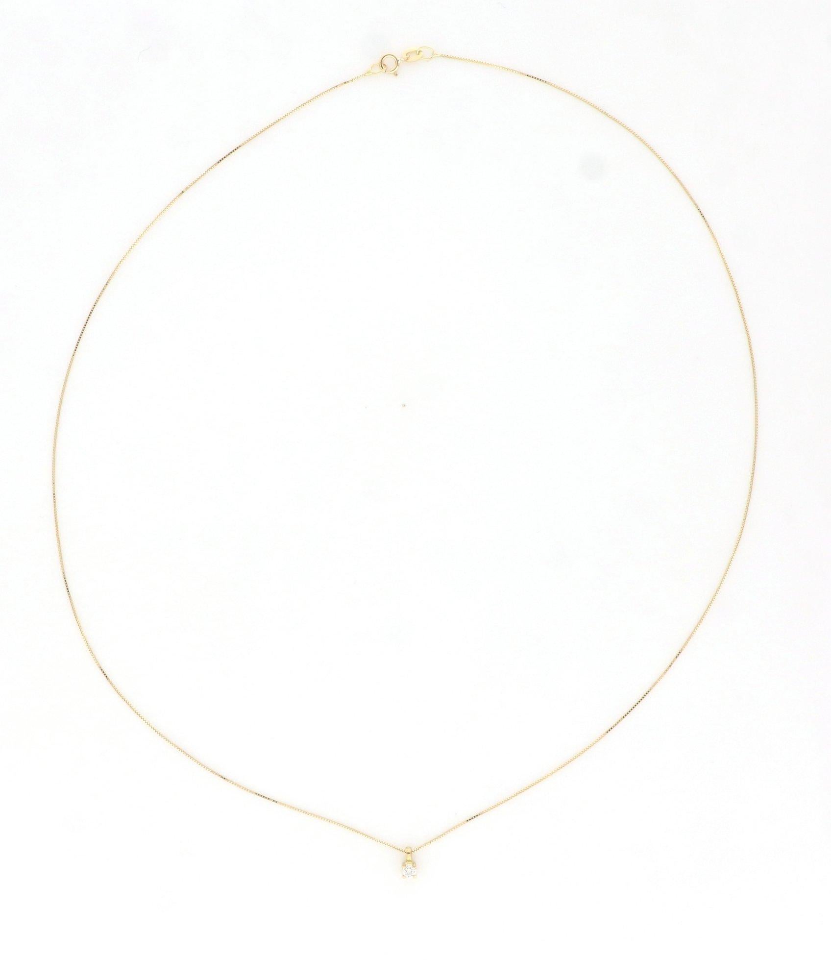 Modernist Intini Jewels 18 Karat Yellow Gold Natural Diamond Chain Light Point Necklace For Sale