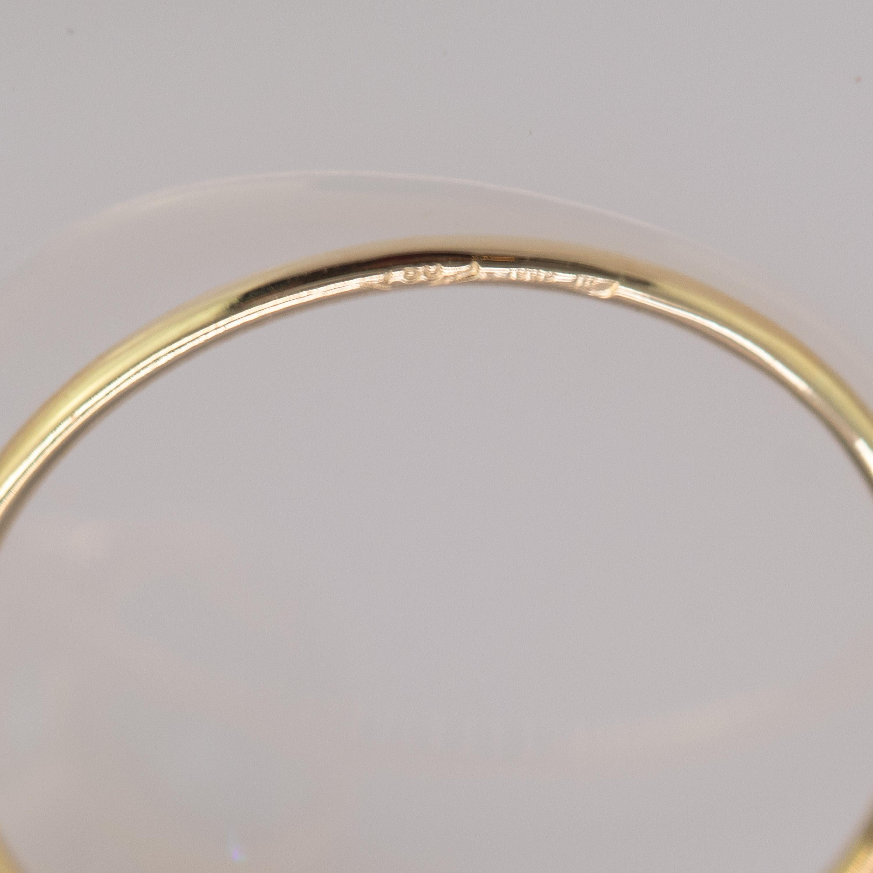 Intini Jewels 18 Karat Yellow Gold Oval 2 Carat Topaz Cocktail Handmade Ring For Sale 2