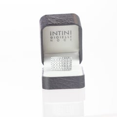 Intini Jewels 2.55 Carat Diamond 18 Karat White Gold Cluster Dome Band Ring