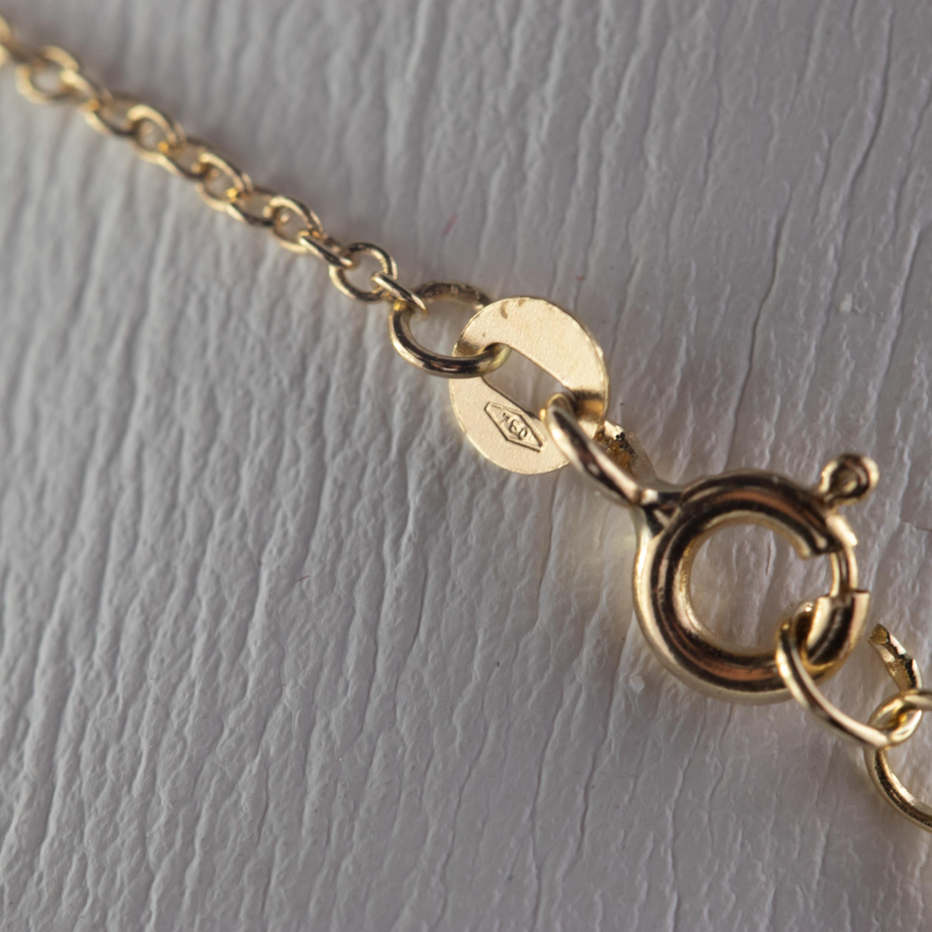 Women's Intini Jewels Aquamarine Rondelles 9 Karat Yellow Gold Chain Handmade Necklace For Sale