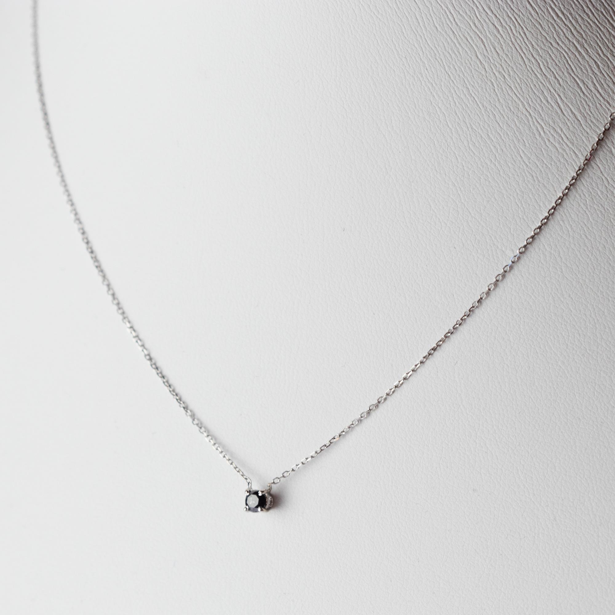 modern white gold necklace