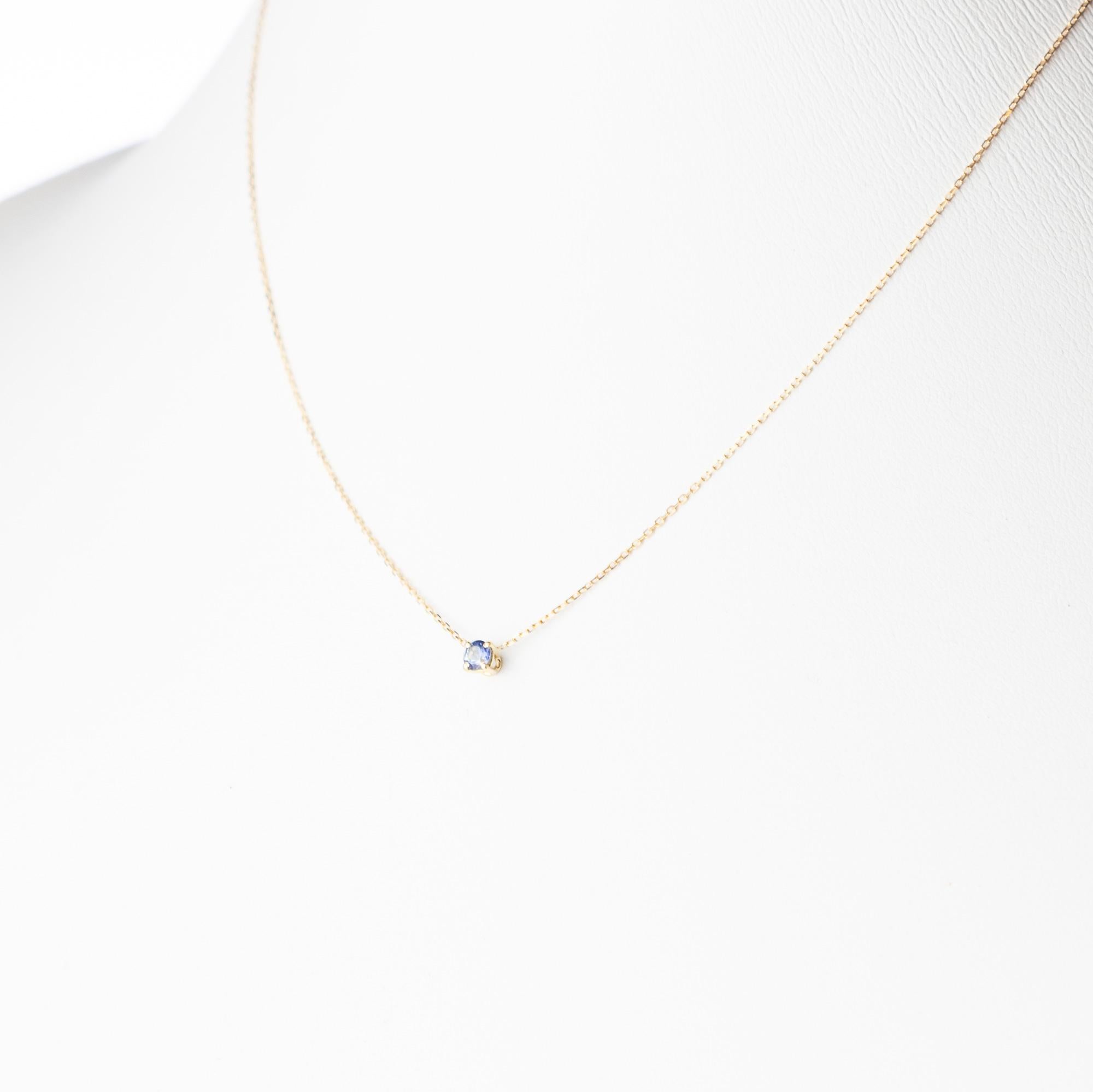 Donna Intini Jewels - Collana da cocktail moderna con catena in oro giallo 18 carati - zaffiro blu in vendita