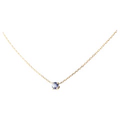 Intini Jewels - Collana da cocktail moderna con catena in oro giallo 18 carati - zaffiro blu