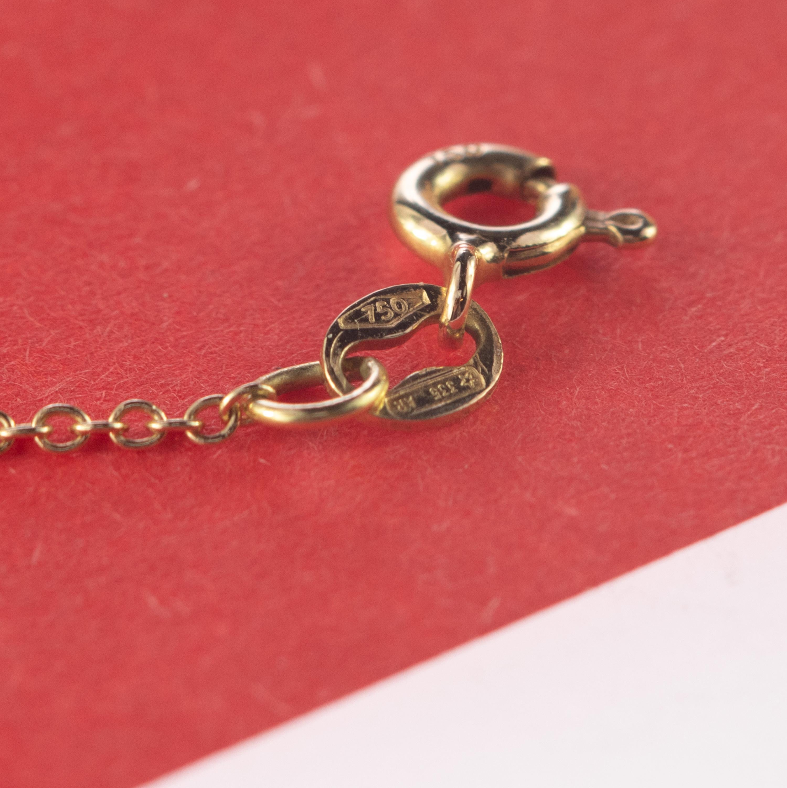 Intini Jewels Collier à chaîne en or jaune 18 carats avec perles et tubes de citrine, fait main Pour femmes en vente