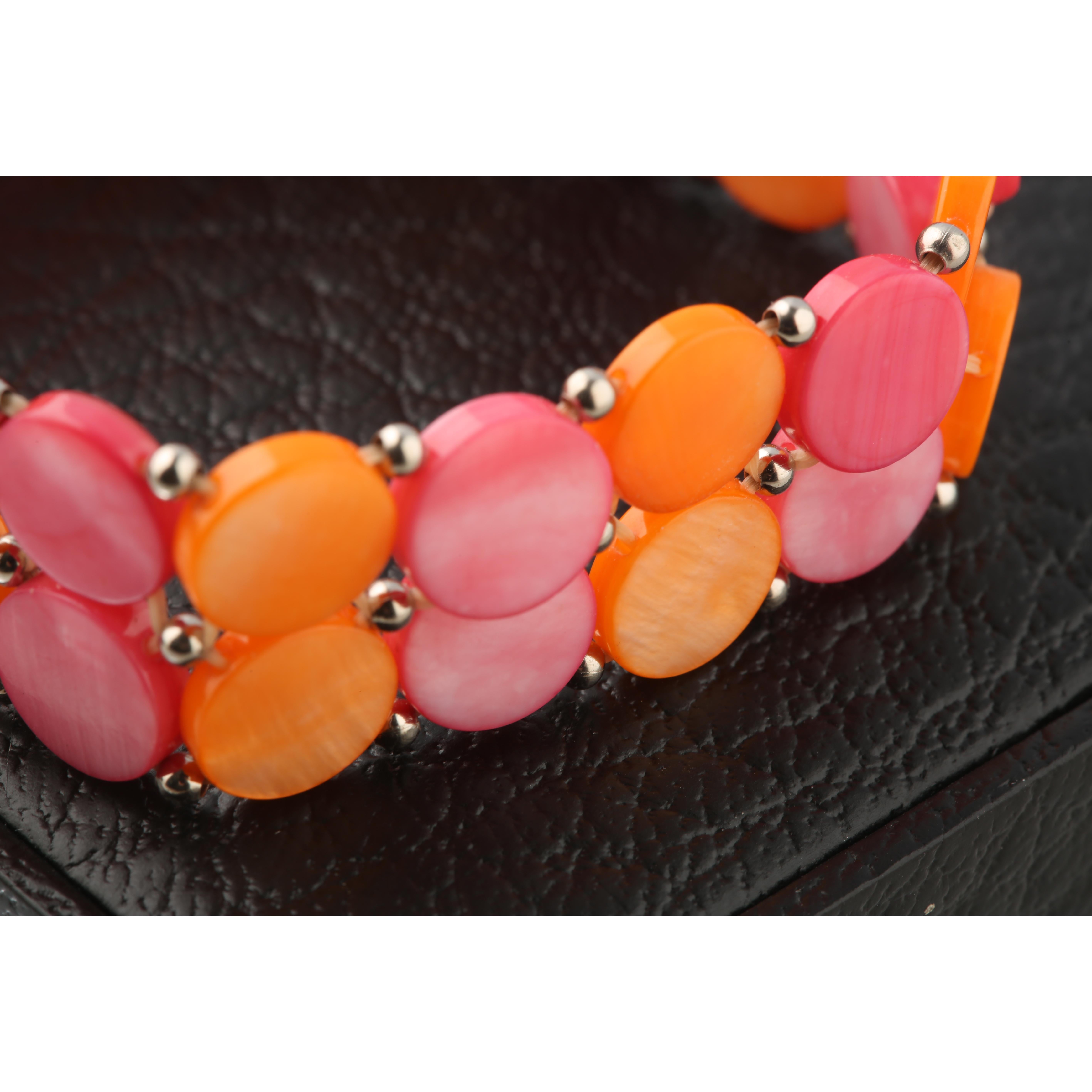 Intini Jewels Ágata de colores Icono Chica Regalo moderno para ella Pulsera elástica en Nuevo estado para la venta en Milano, IT