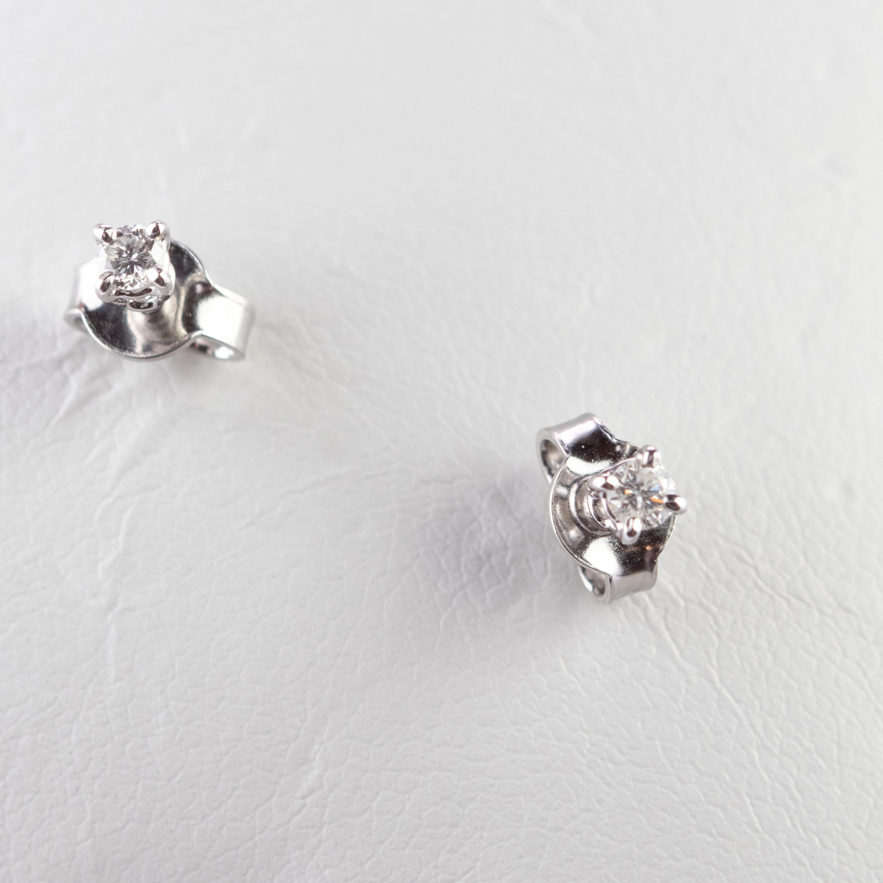 Intini Jewels Orecchini da cocktail con diamante punto luce in oro bianco 18 carati In condizioni Nuovo in vendita a Milano, IT