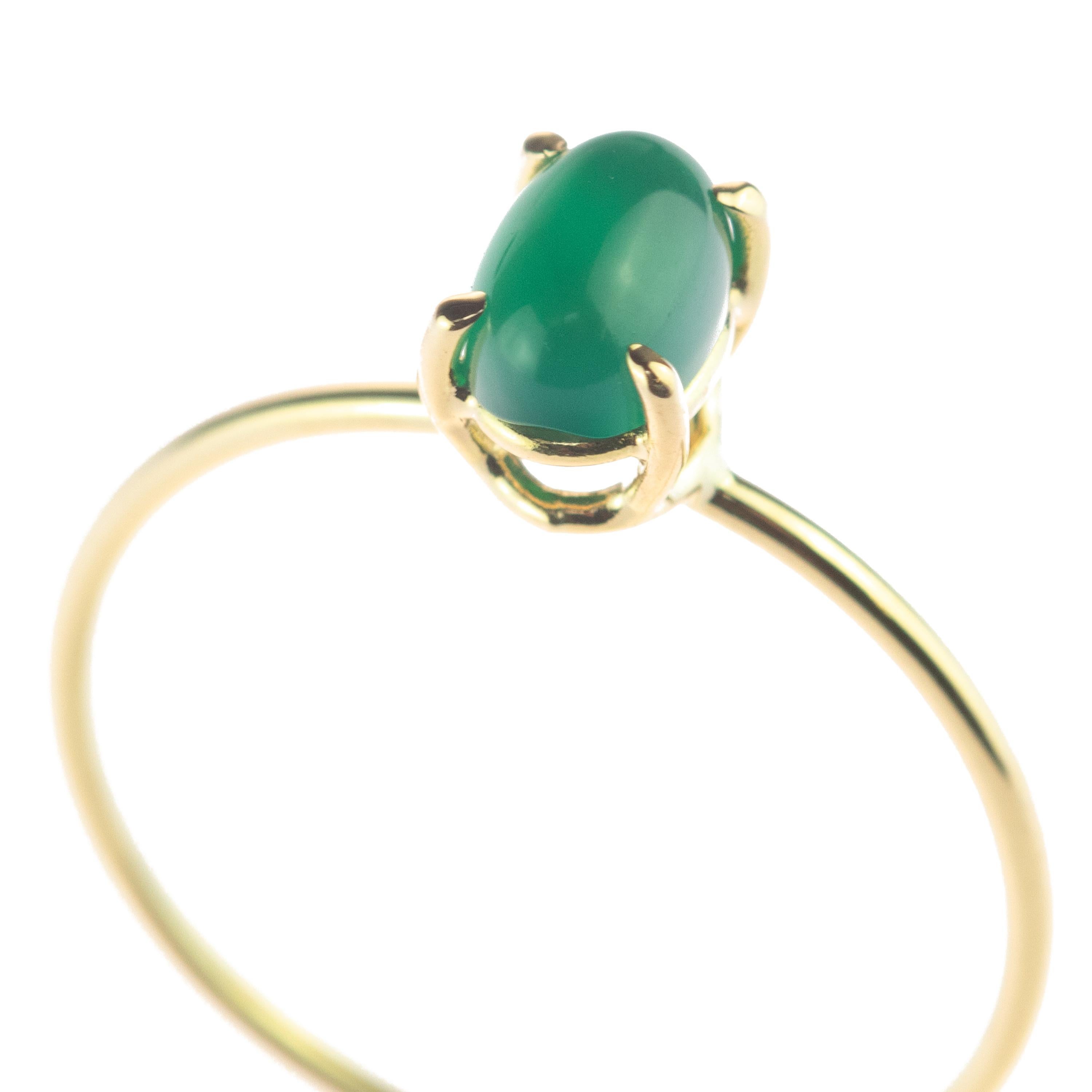 Intini Jewels, bague d'amour romantique Pasion ovale en or jaune 9 carats émaillé en vente 1