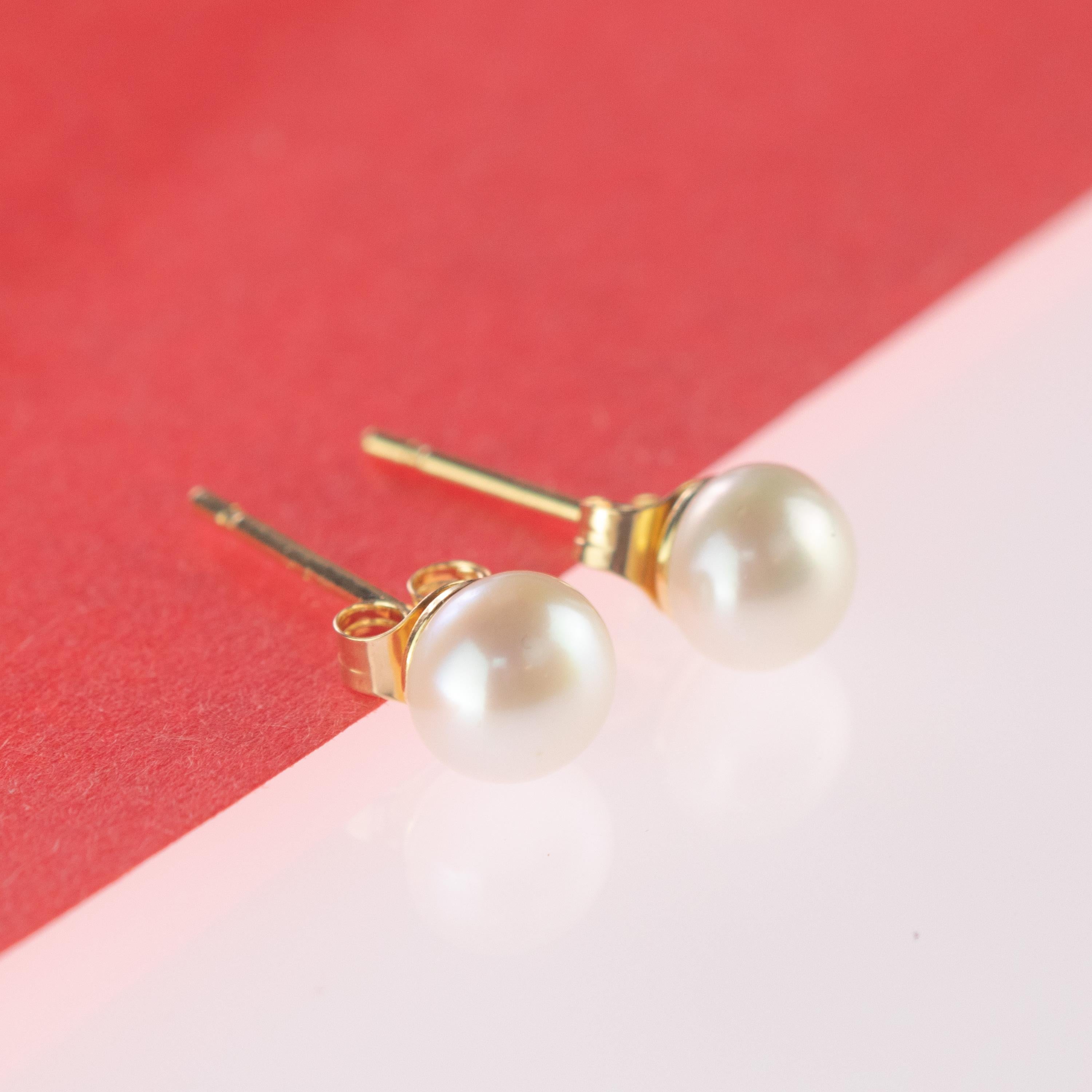 De las mujeres Intini Jewels Pendientes de cóctel con perla de agua dulce y baño de oro en venta