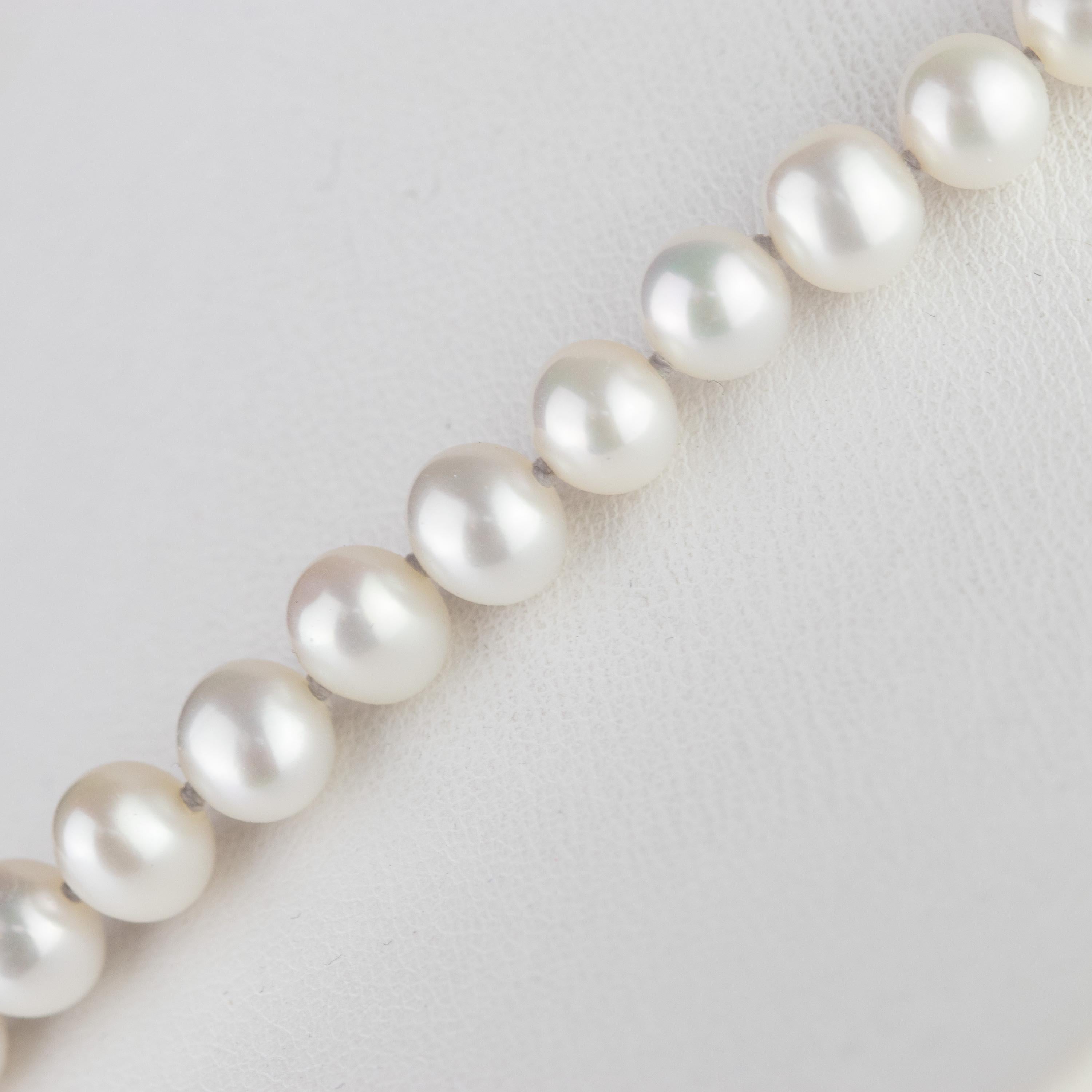 da uomo o donna Intini Jewels - Collana da cocktail con perle d'acqua dolce e giada in oro giallo 18 carati in vendita