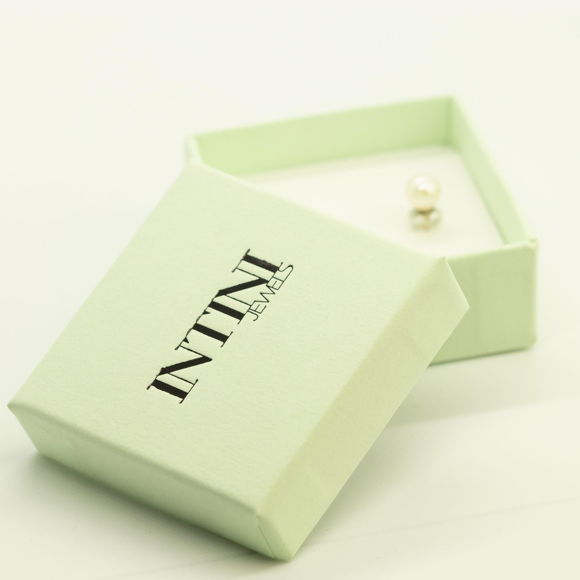 Deko-Cocktail-Ohrstecker aus Sterlingsilber mit Süßwasserperlen vontini Jewels für Damen oder Herren im Angebot