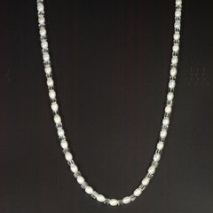 Intini Jewels Freshwater Pearl Wrap Around Long Chain 925 Silver Beaded Necklace