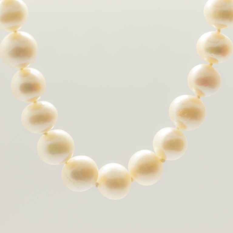 Intini Jewels Freshwater Round Pearl 18 Karat Yellow Gold Beaded AA