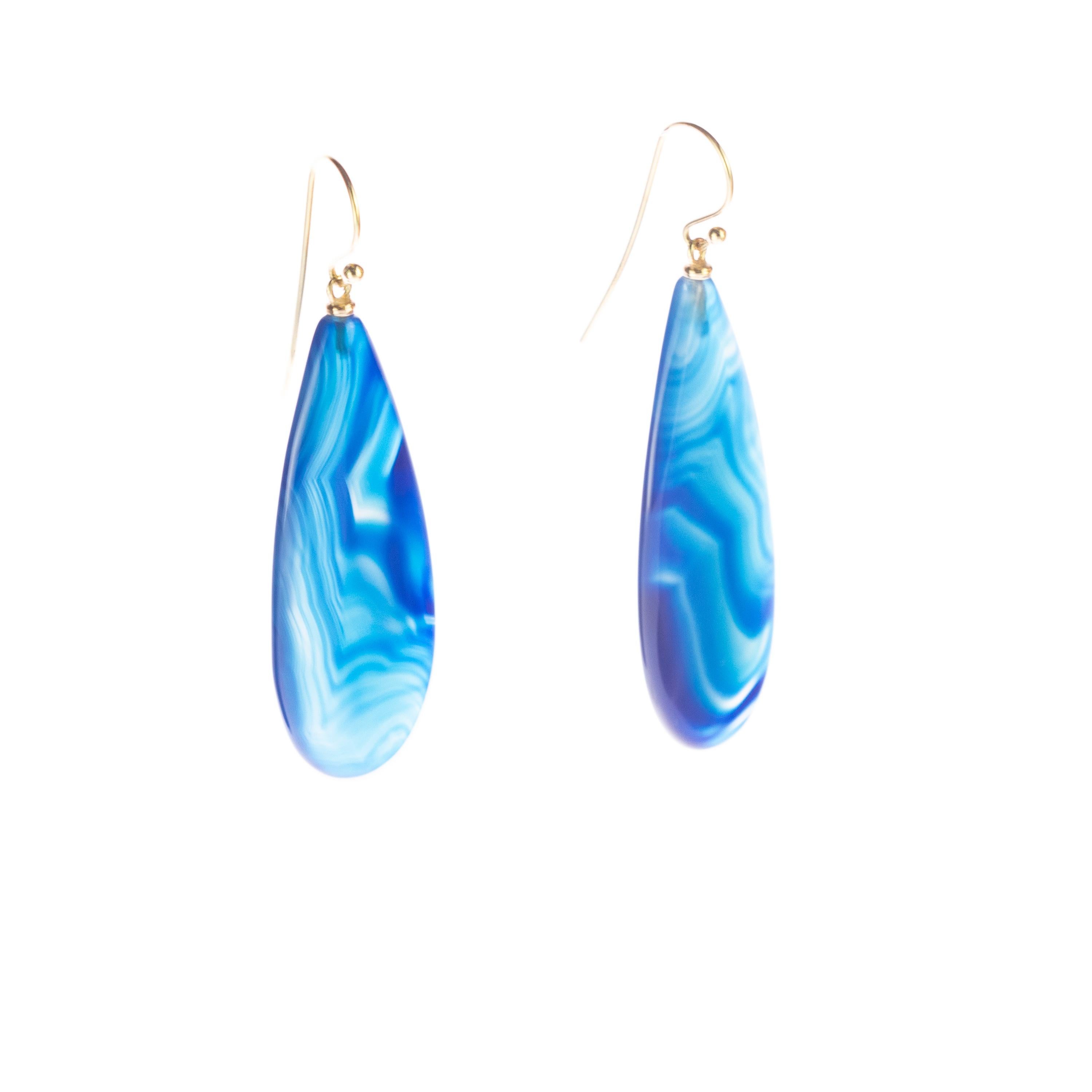 light blue teardrop earrings