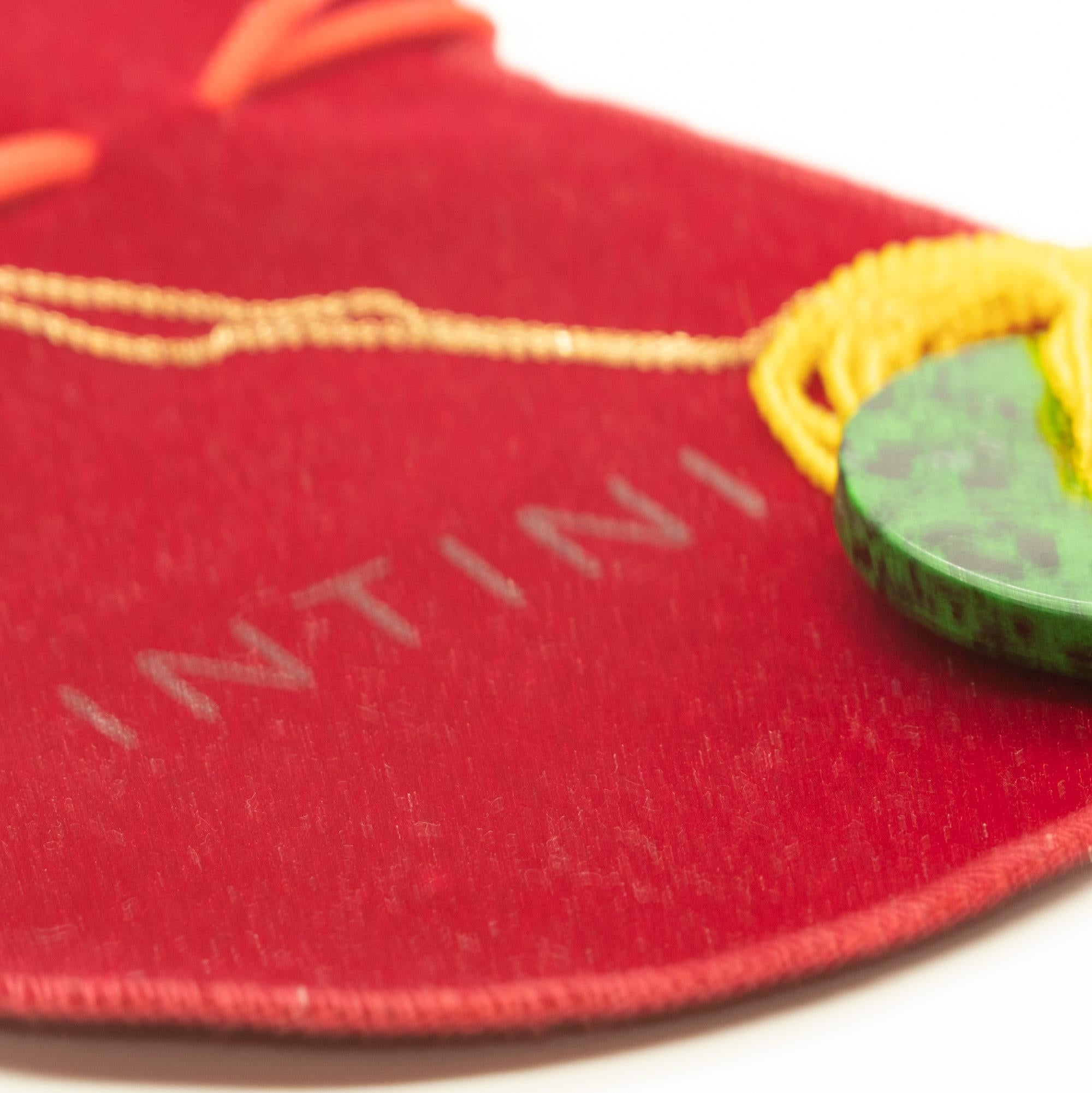 Intini Jewels Natural Jade Yellow Agate 18K Yellow Gold Chain Pendant Necklace In New Condition For Sale In Milano, IT