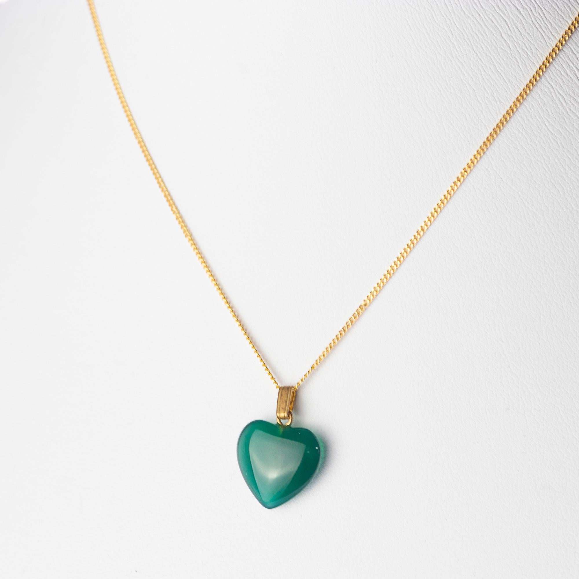 Intini Jewels Collier d'amour à pendentif cœur en or 18 carats et quartz naturel avec chaîne Pour femmes en vente