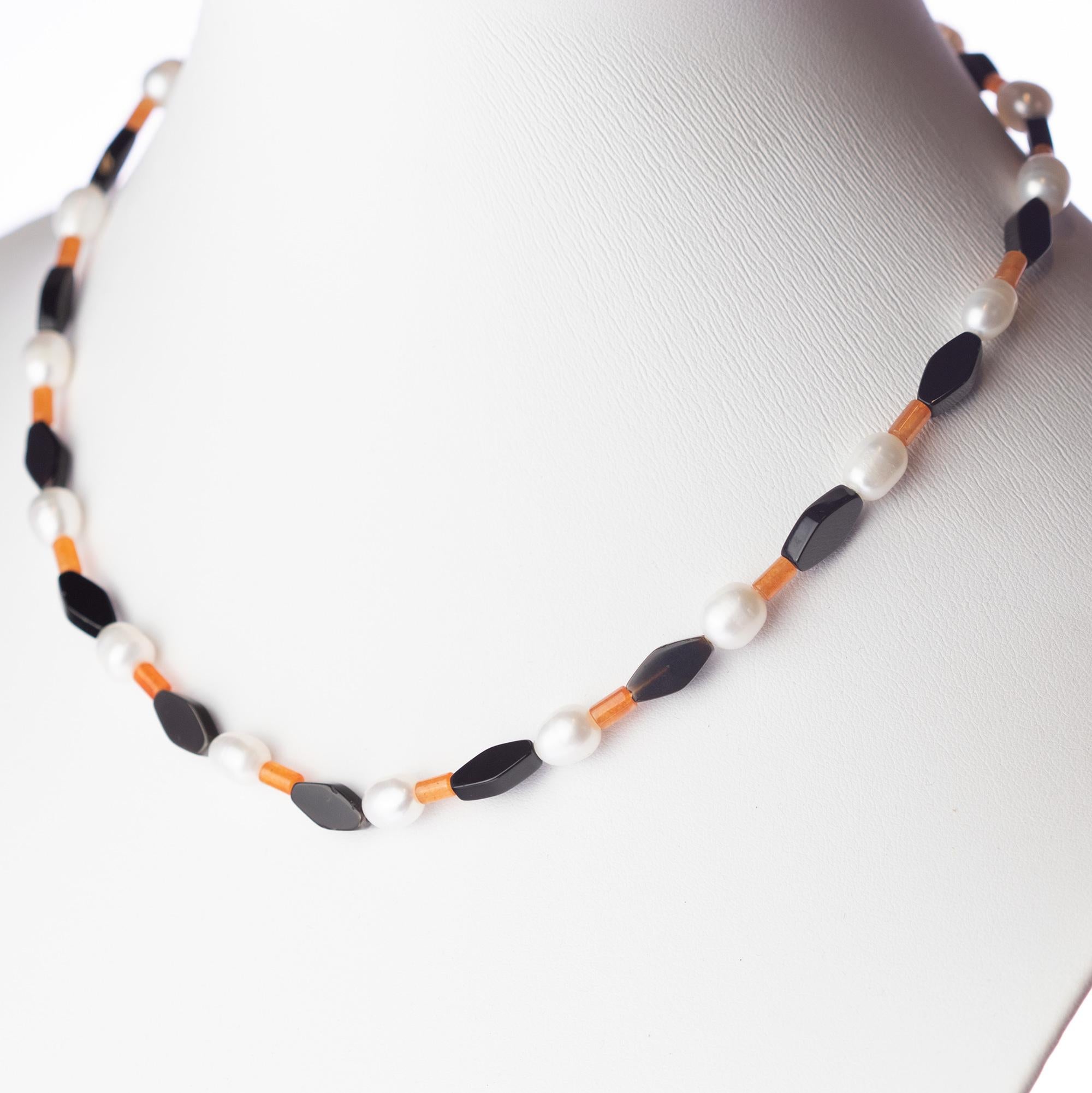 Intini Jewels Perla Ágata Aventurina Oro 18 Kilates Cóctel Collar Hecho a Mano en venta 1