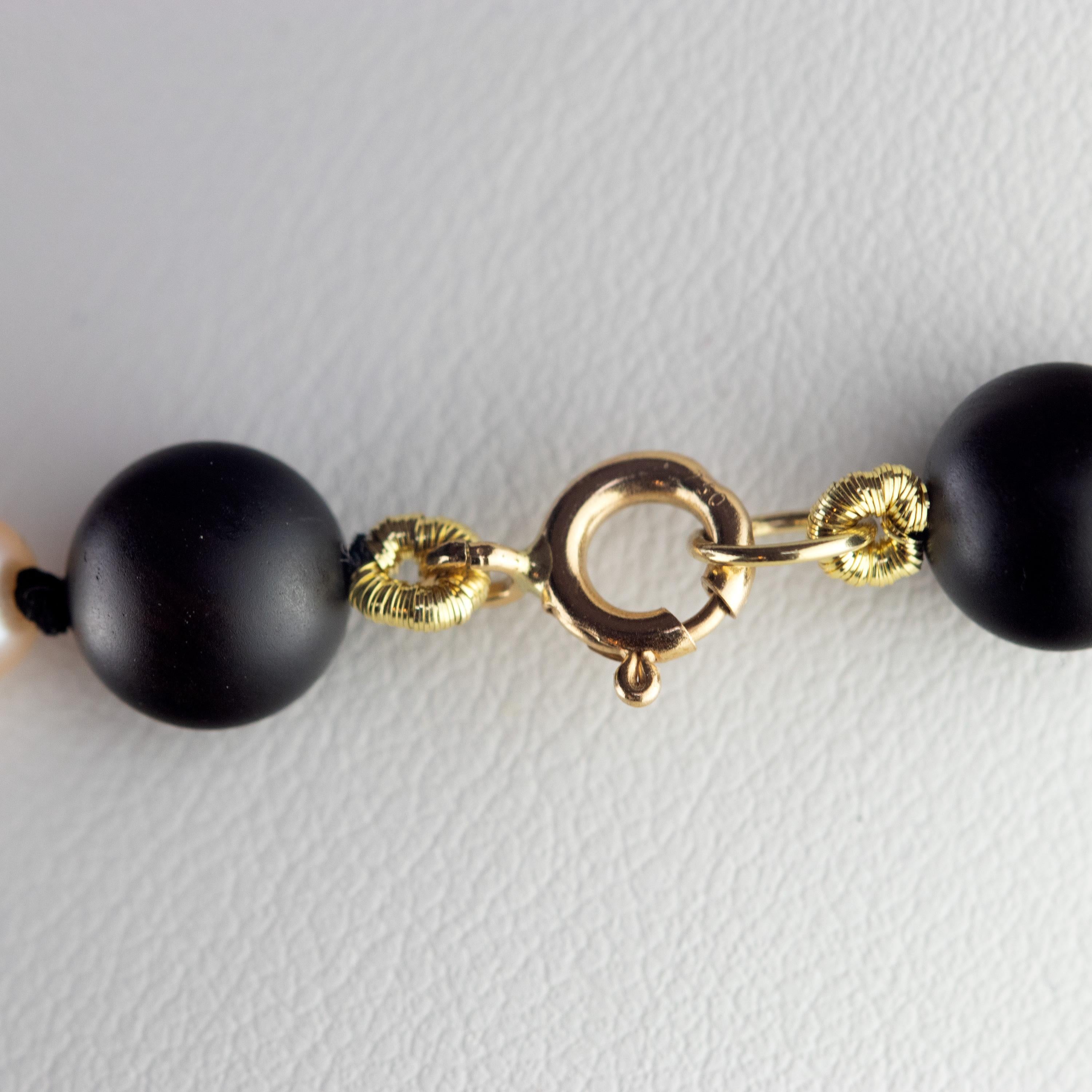 Intini Jewels Collier moderne en or jaune 18 carats avec perles, agate, cristal de roche et perles Neuf - En vente à Milano, IT