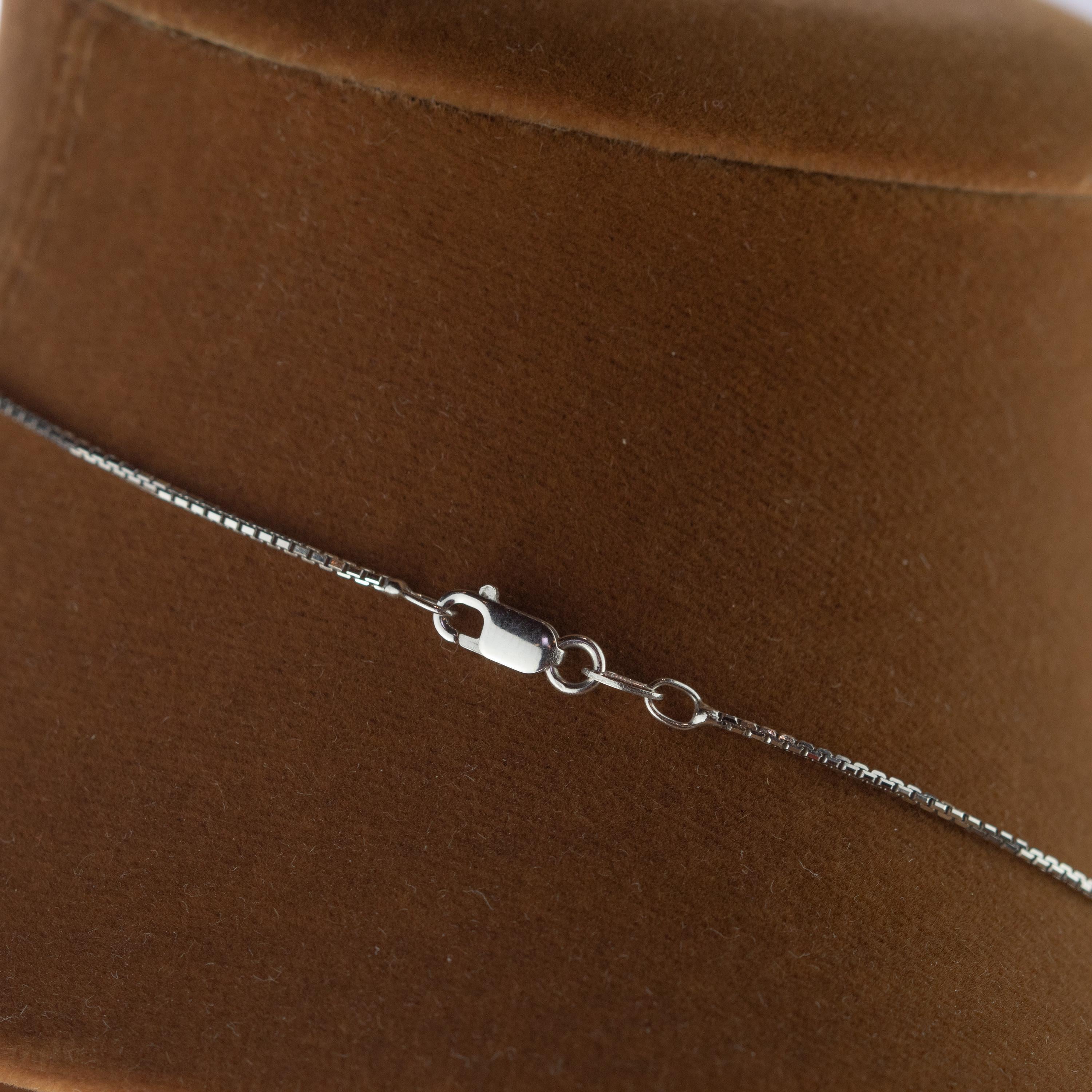 Intini Jewels Perlen-Diamant-Anhänger 18 Karat Weißgold handgefertigte Kette Halskette im Angebot 1