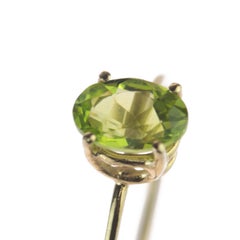 Intini Jewels Peridot Green 14 Karat Yellow Gold Cocktail  Hope Handmade Ring