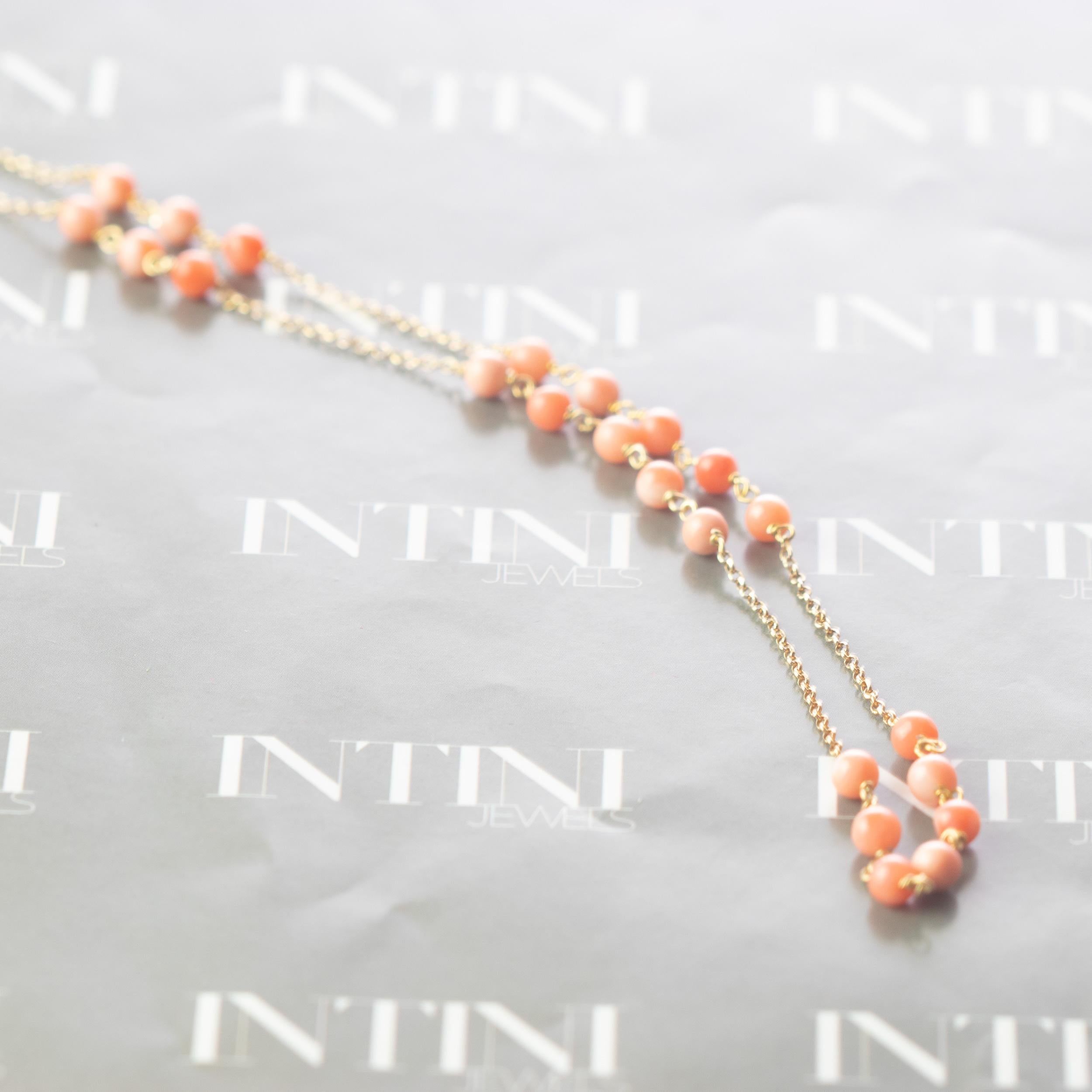 rose coral necklace