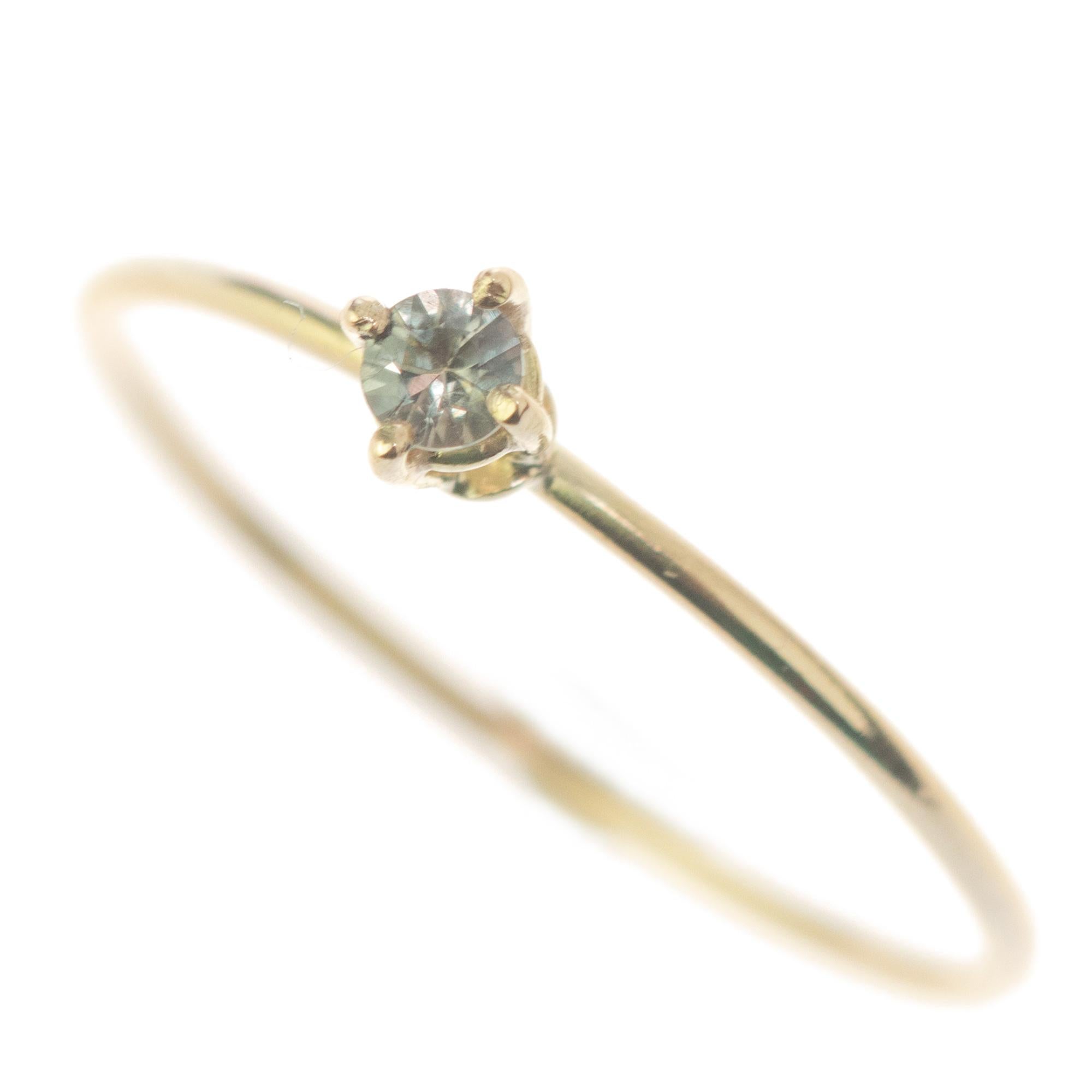 Intini Jewels Pink Sapphire 18 Karat Gold Band Handmade Modern Chic Boho Ring For Sale 1