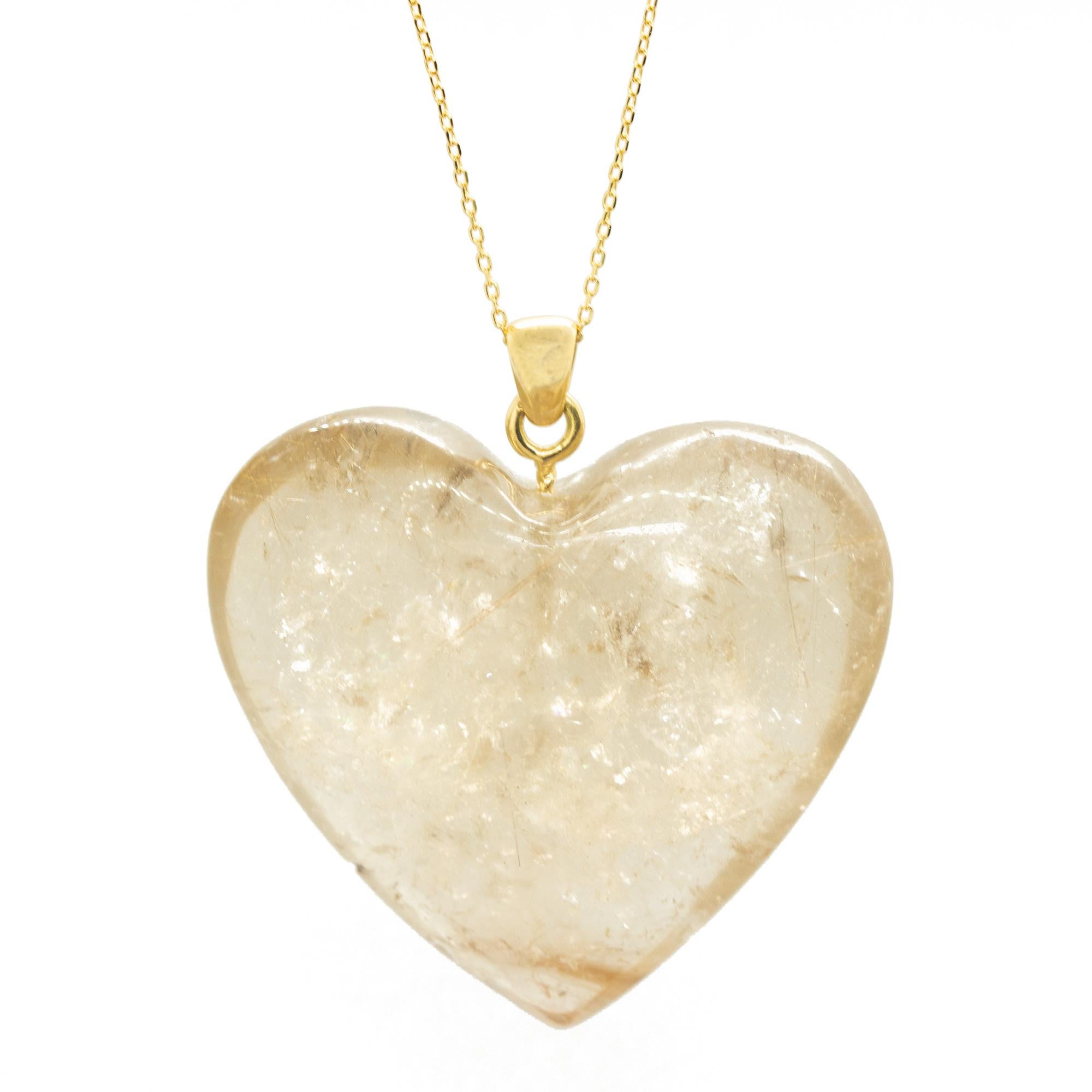 Take love with you everywhere! This breathtaking necklace has a sweet design with the most precious gemstone hanging from a delicate 18 karat yellow gold chain. Join our Italian designers through a magical trip around the hues of love.

This