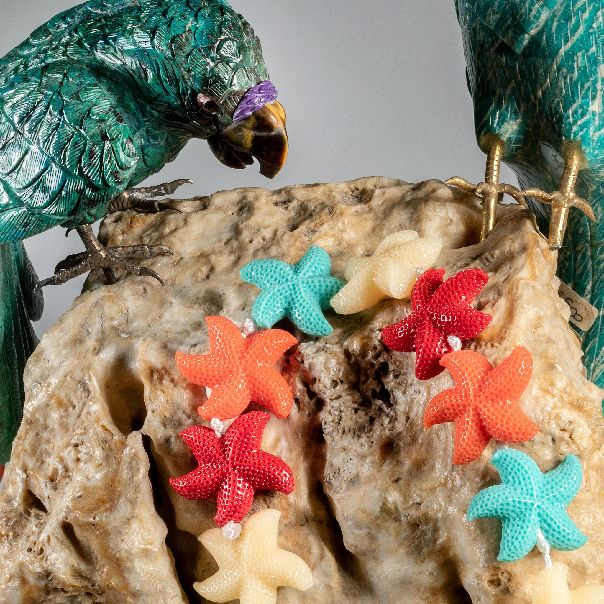 da uomo o donna Intini Jewels Stella di Mare Estate Rosa Resine Colorate Gioiosa Collana da Spiaggia Boho in vendita